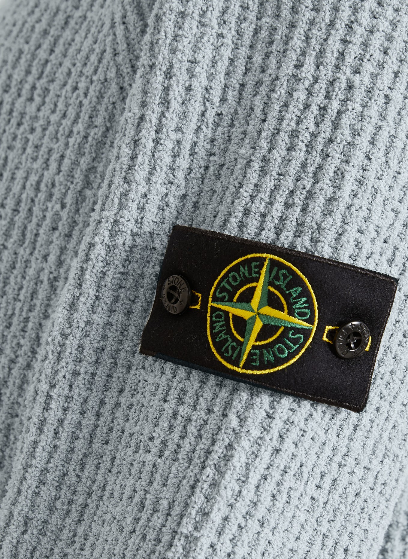 STONE ISLAND Bouclé-tröja: BLÅGRÅ