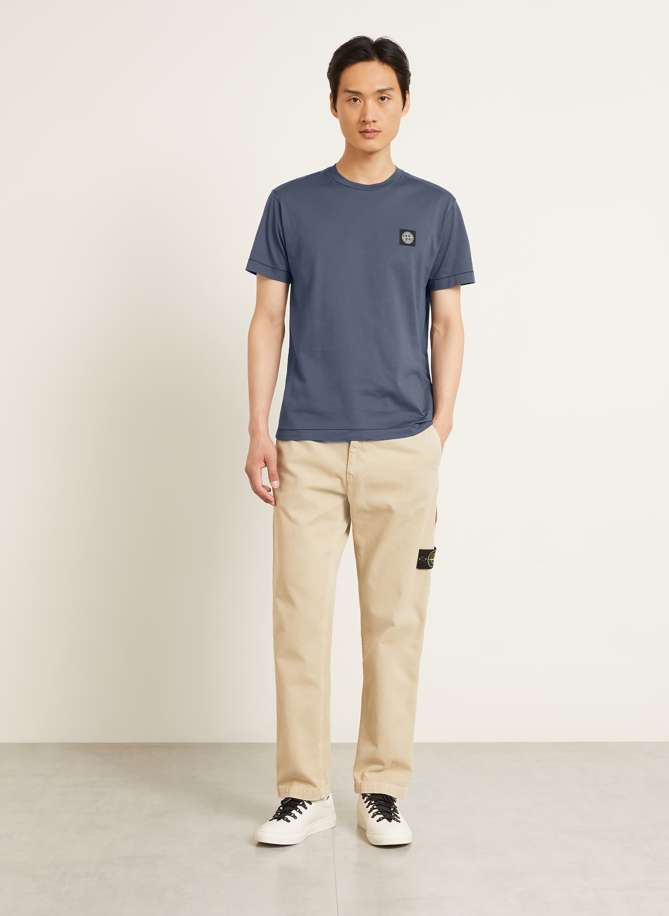 STONE ISLAND Tricou: ALBASTRU-CENUȘIU