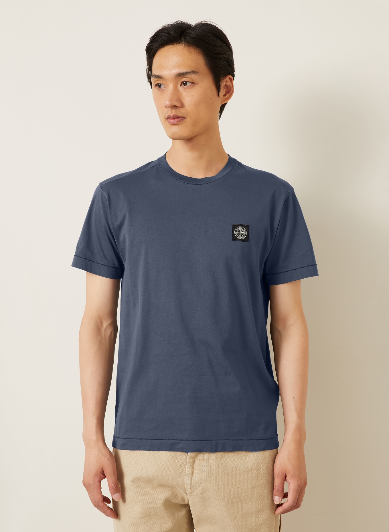 STONE ISLAND Tricou: ALBASTRU-CENUȘIU