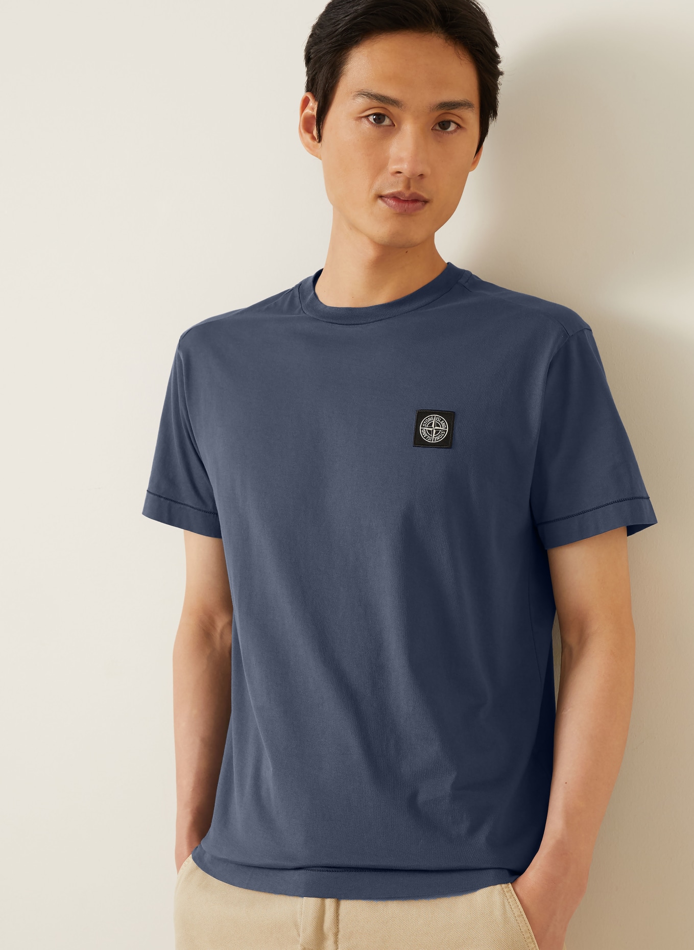 STONE ISLAND Tricou: ALBASTRU-CENUȘIU