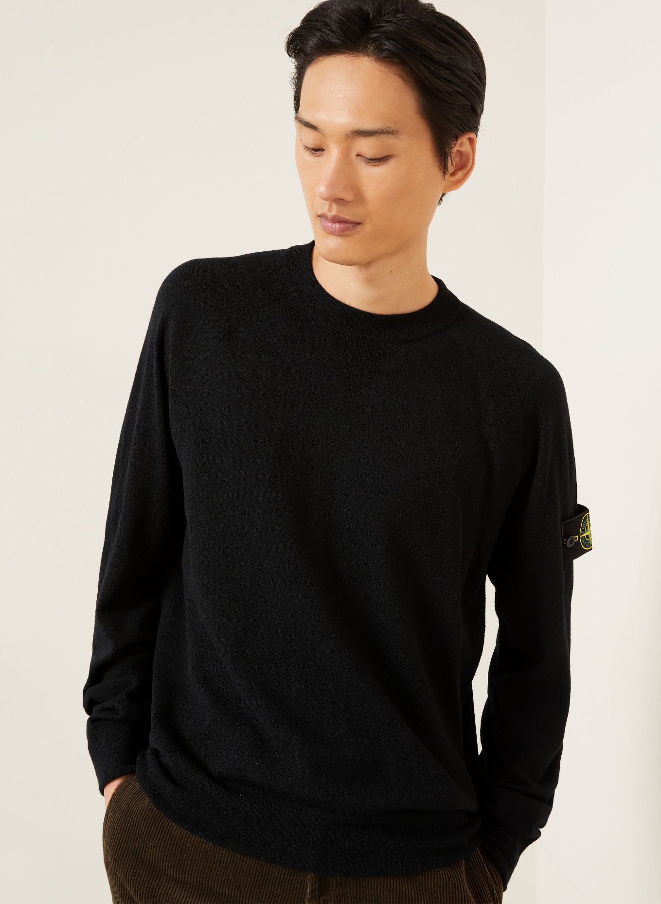 STONE ISLAND Pullover: SCHWARZ