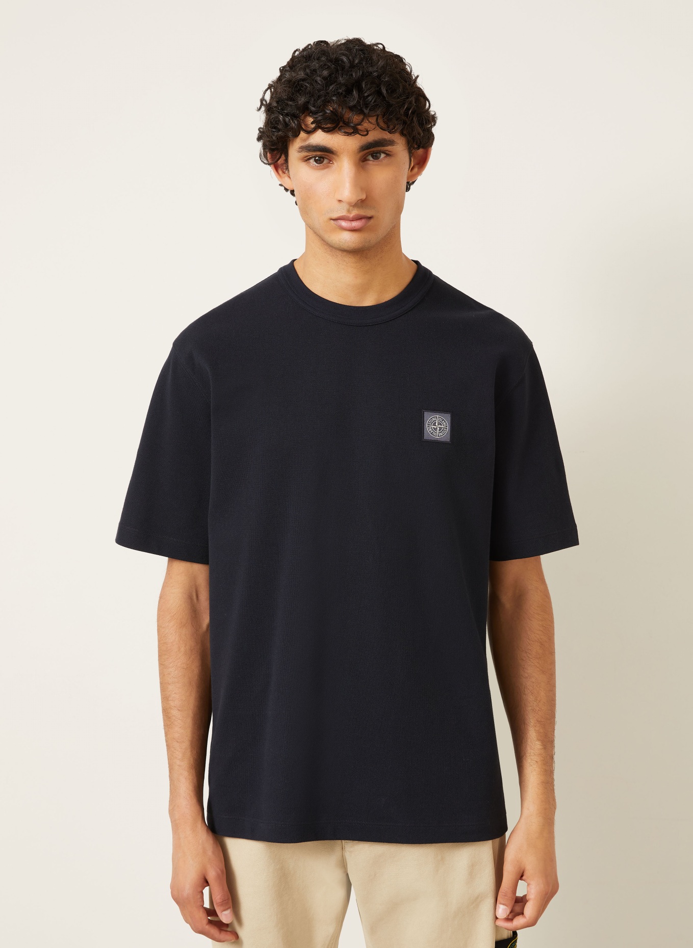STONE ISLAND T-shirt: DONKERBLAUW
