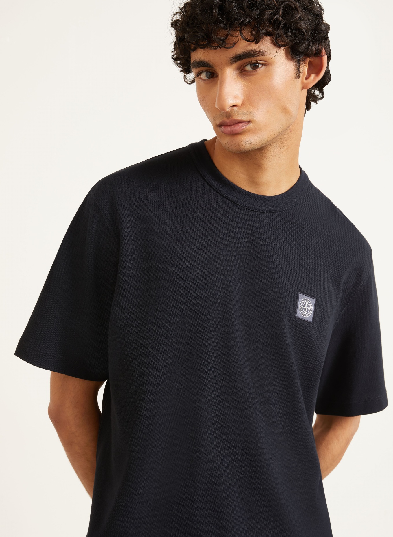 STONE ISLAND T-shirt: DONKERBLAUW
