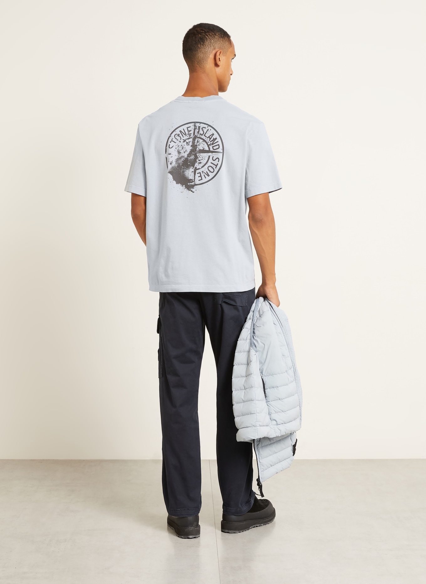 STONE ISLAND T-shirt: BLÅGRÅ