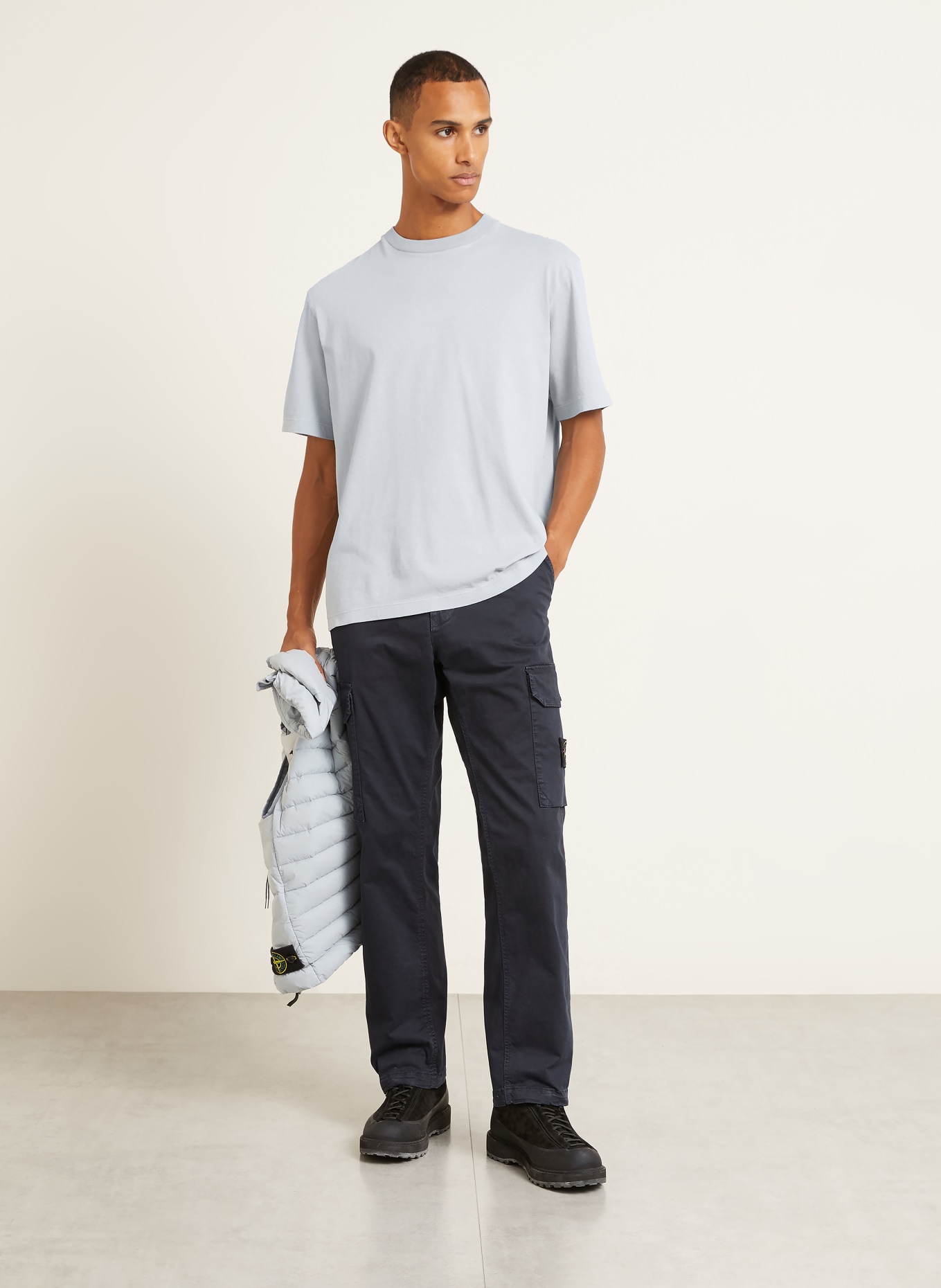 STONE ISLAND T-shirt: BLÅGRÅ