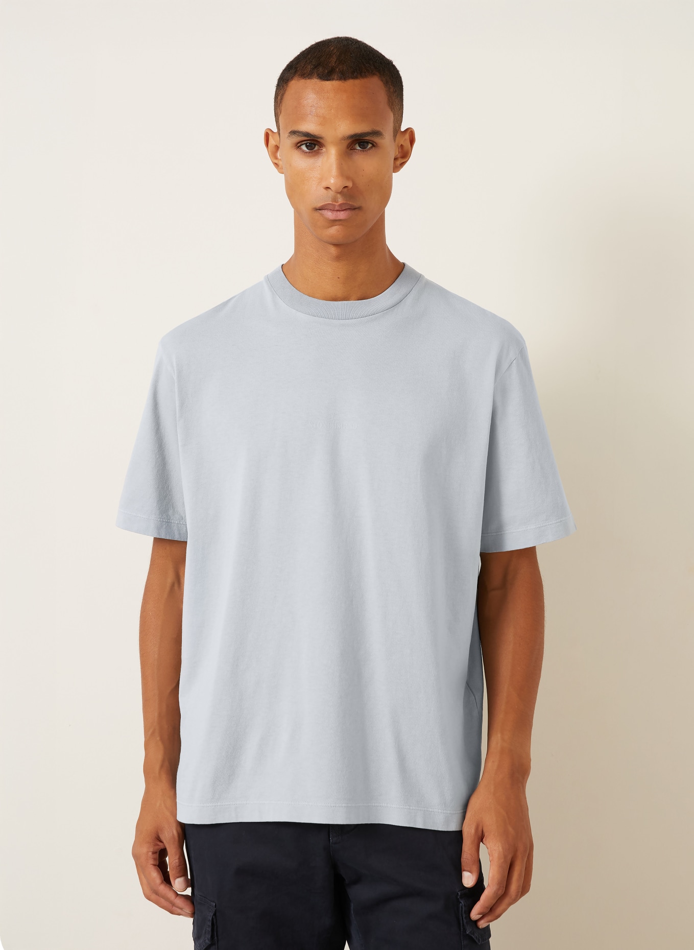STONE ISLAND T-shirt: BLÅGRÅ