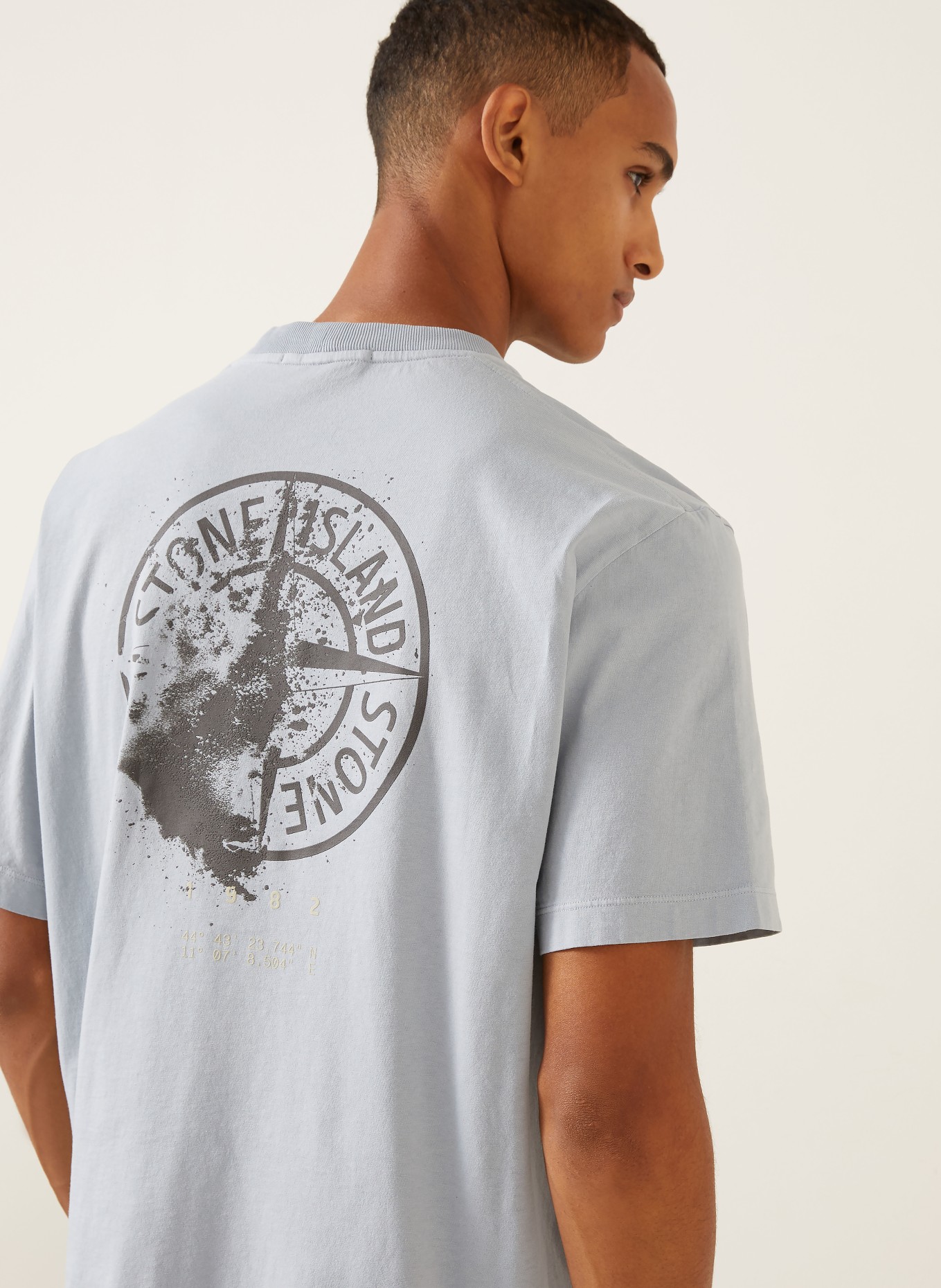 STONE ISLAND T-shirt: BLÅGRÅ