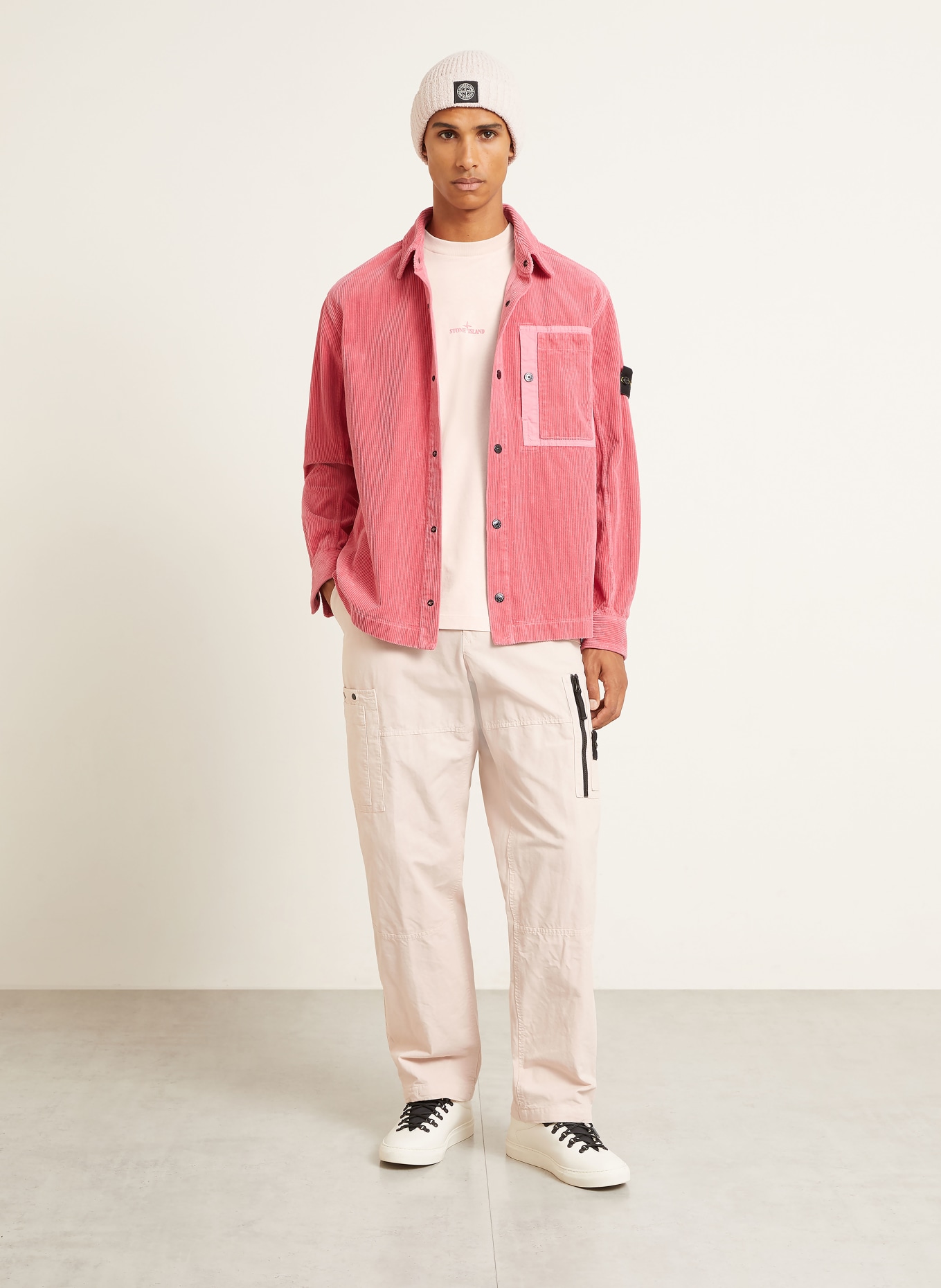 STONE ISLAND Tričko: RŮŽOVÁ