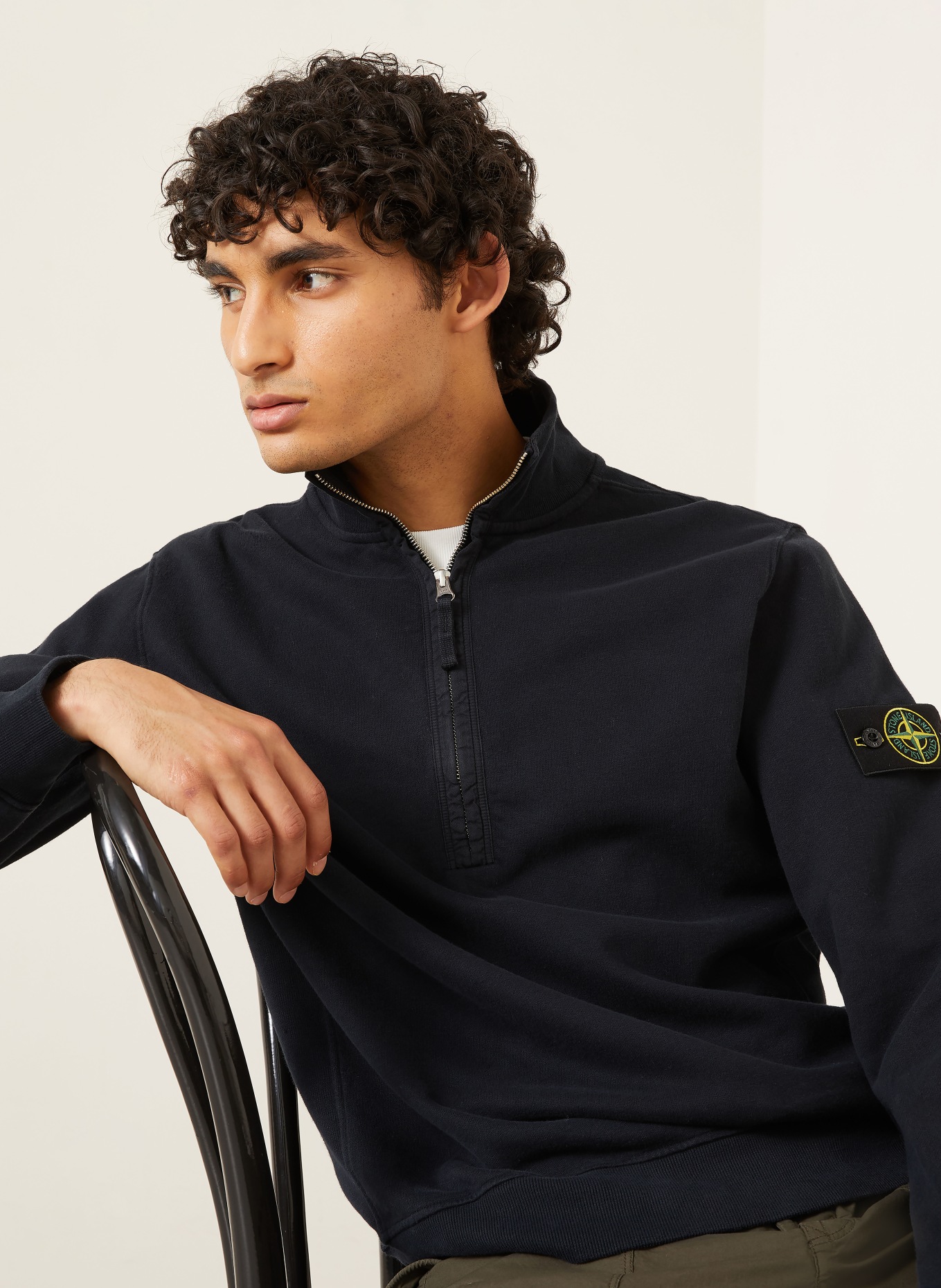 STONE ISLAND Sweat-Troyer: DUNKELBLAU