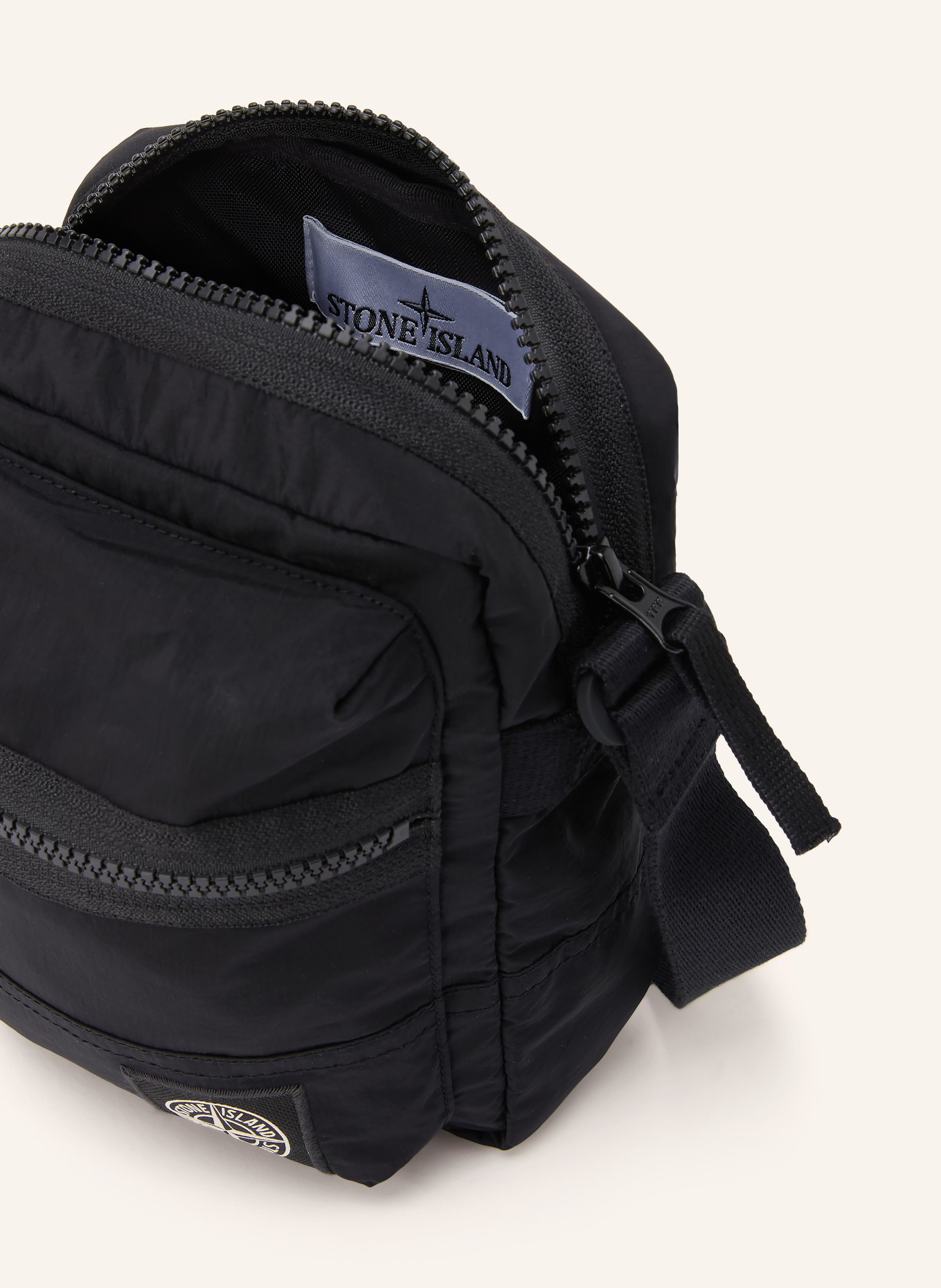 STONE ISLAND Kabelka přes rameno: ČERNÁ