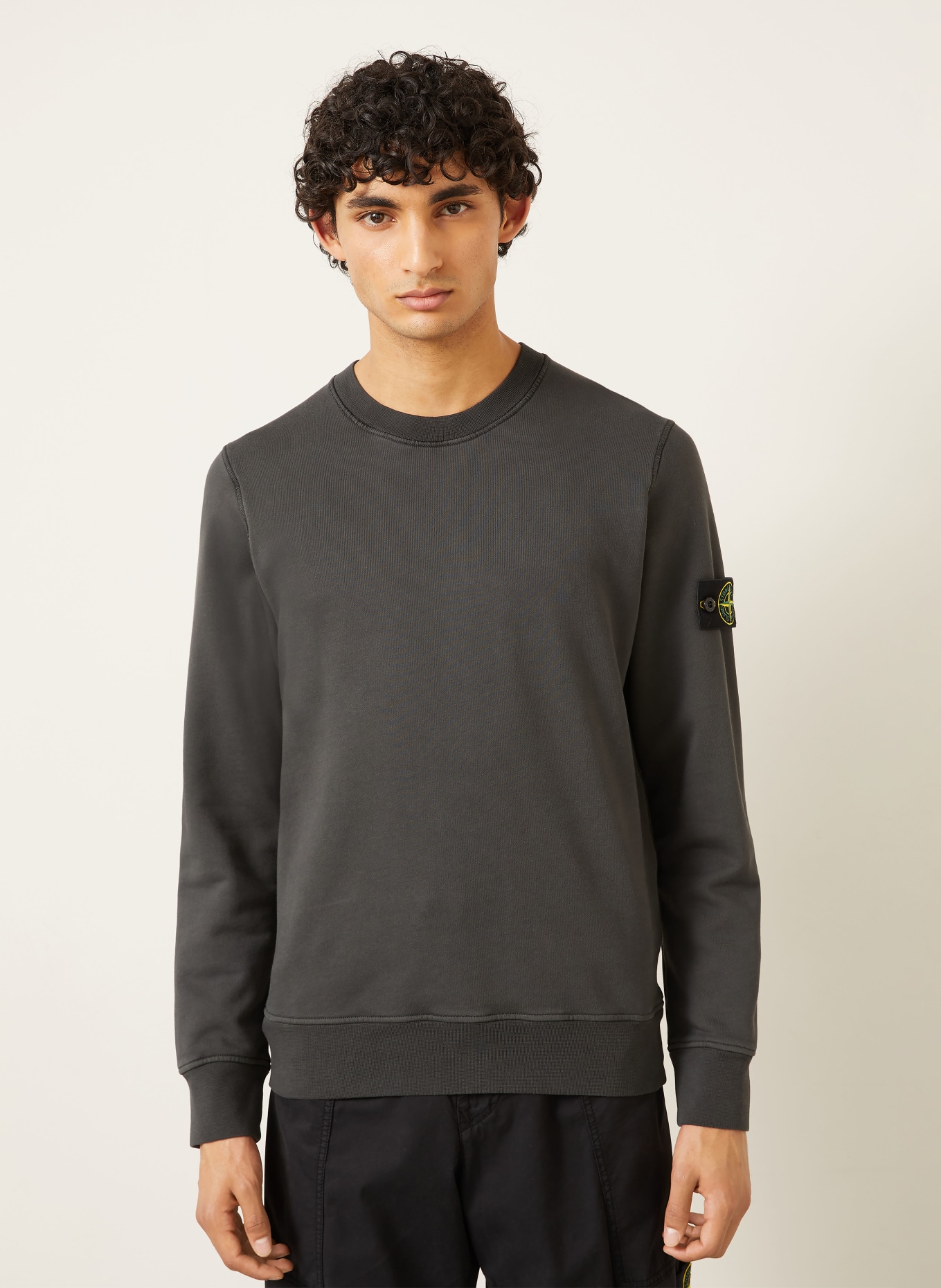 STONE ISLAND Sweatshirt: DUNKELGRAU