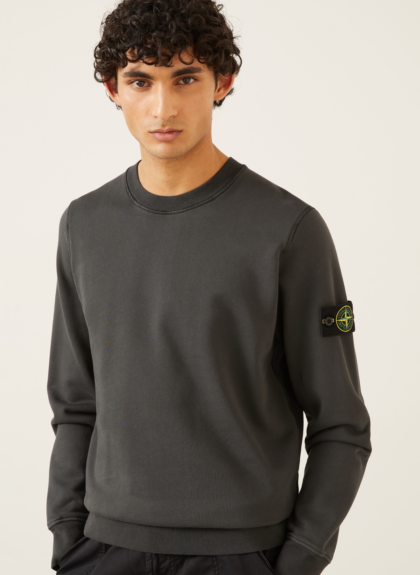 STONE ISLAND Sweatshirt: DUNKELGRAU