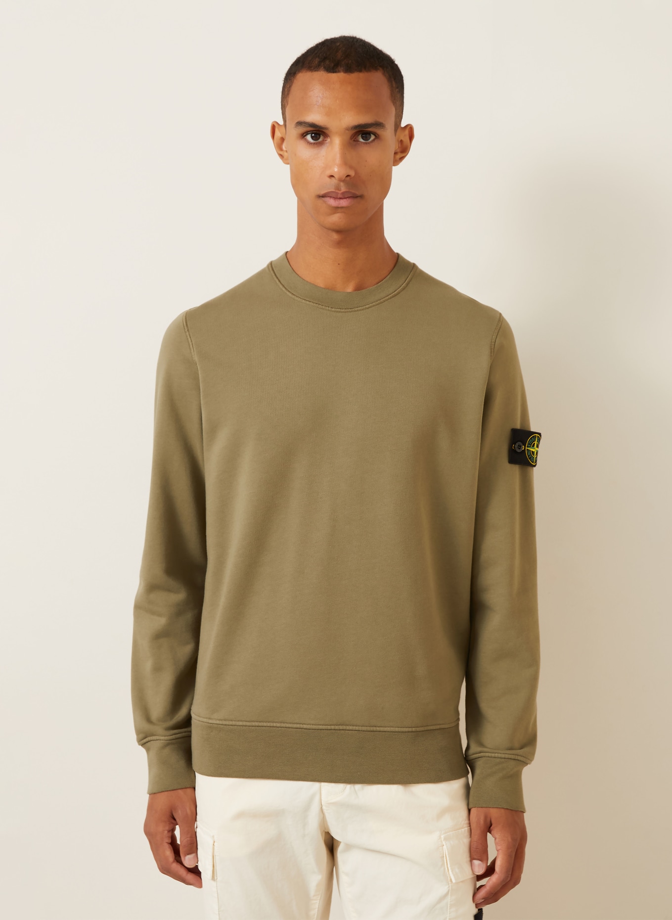STONE ISLAND Sweatshirt: OLIVE