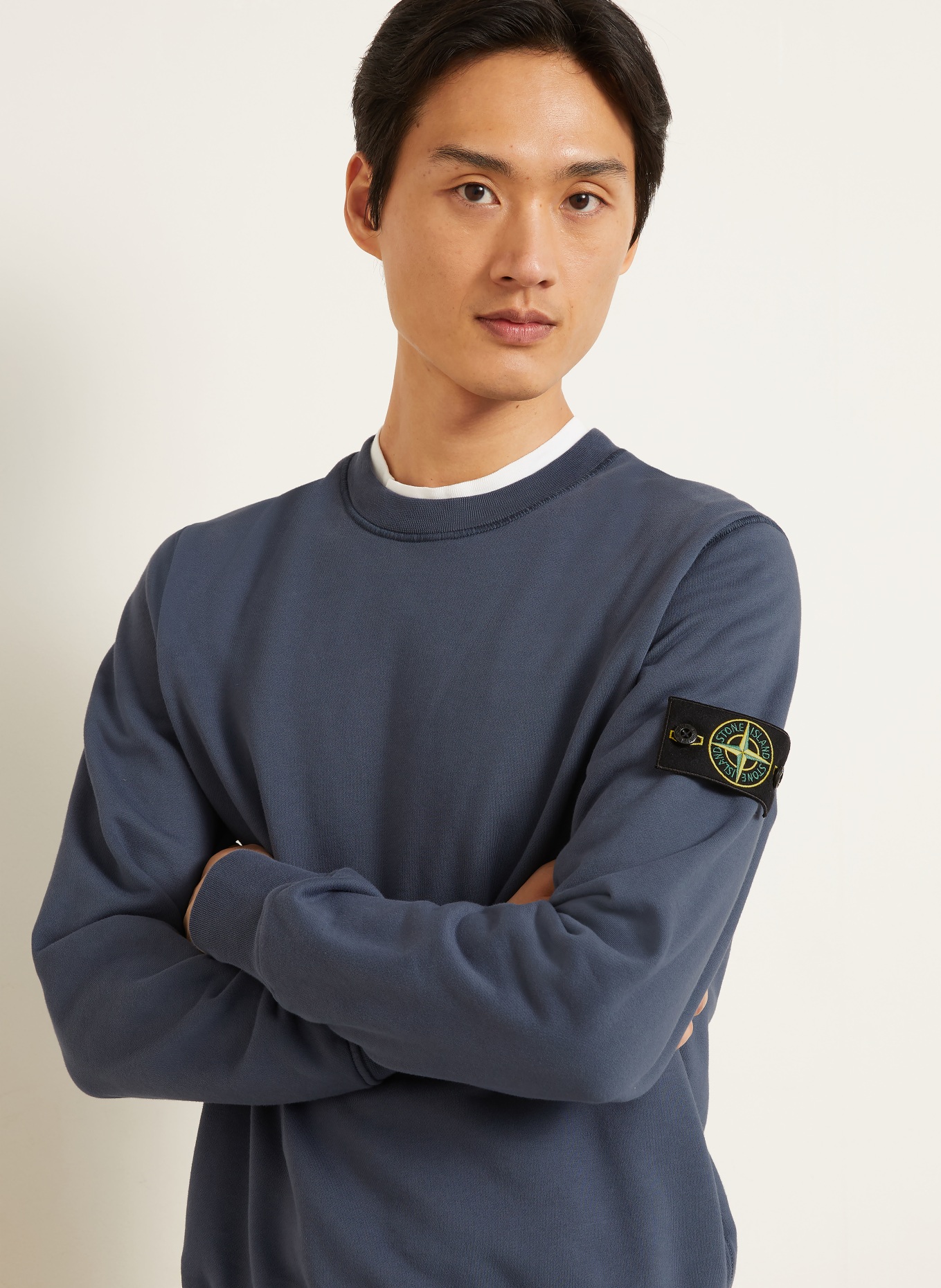 STONE ISLAND Sweatshirt: BLÅGRÅ