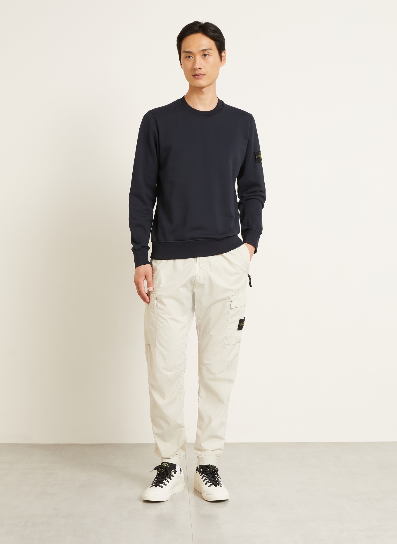 STONE ISLAND Sweatshirt: MØRKEBLÅ