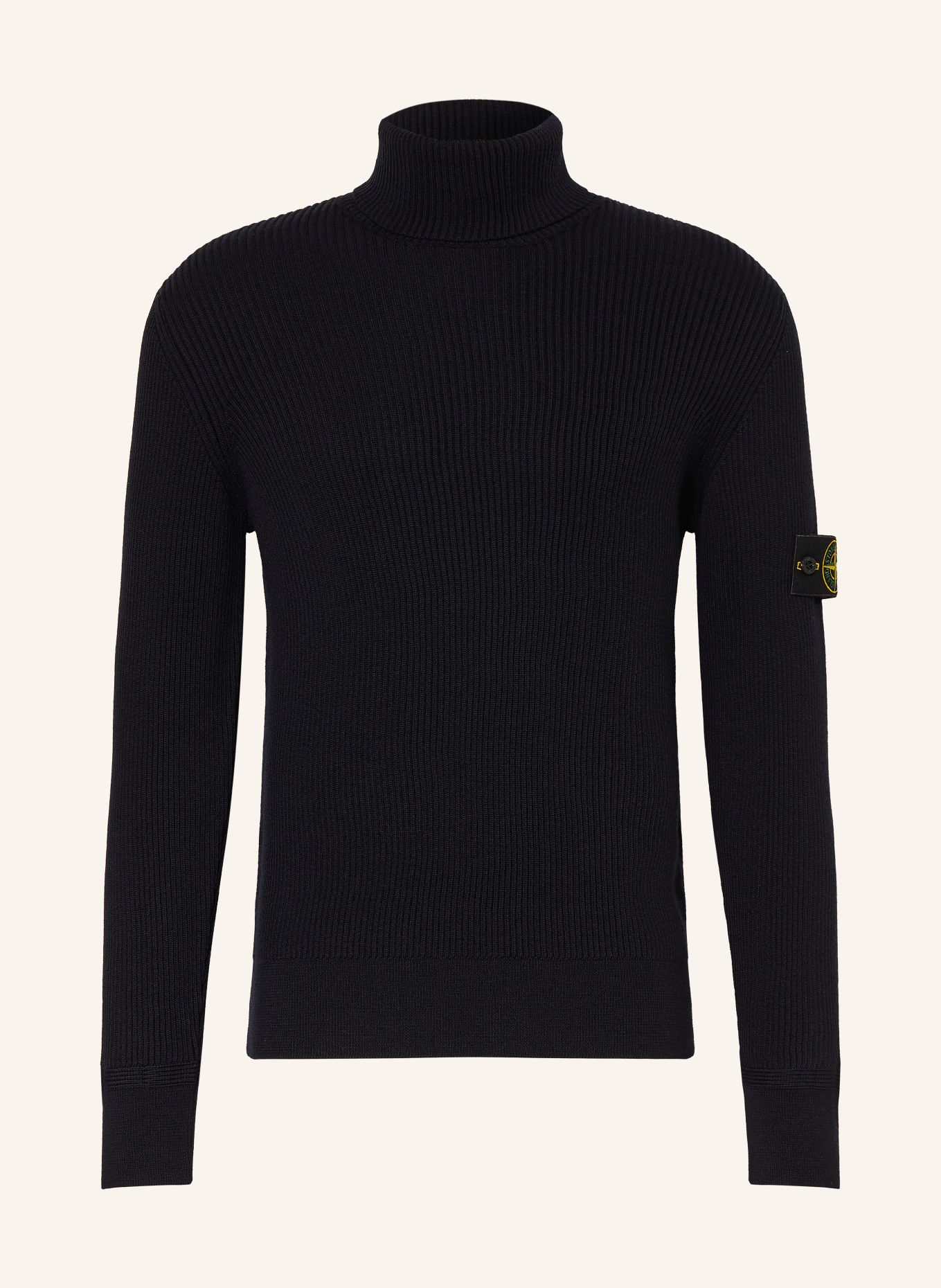 STONE ISLAND Rollkragenpullover: SCHWARZ