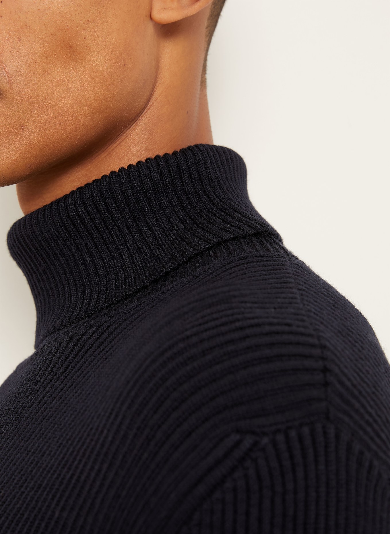 STONE ISLAND Rollkragenpullover: SCHWARZ