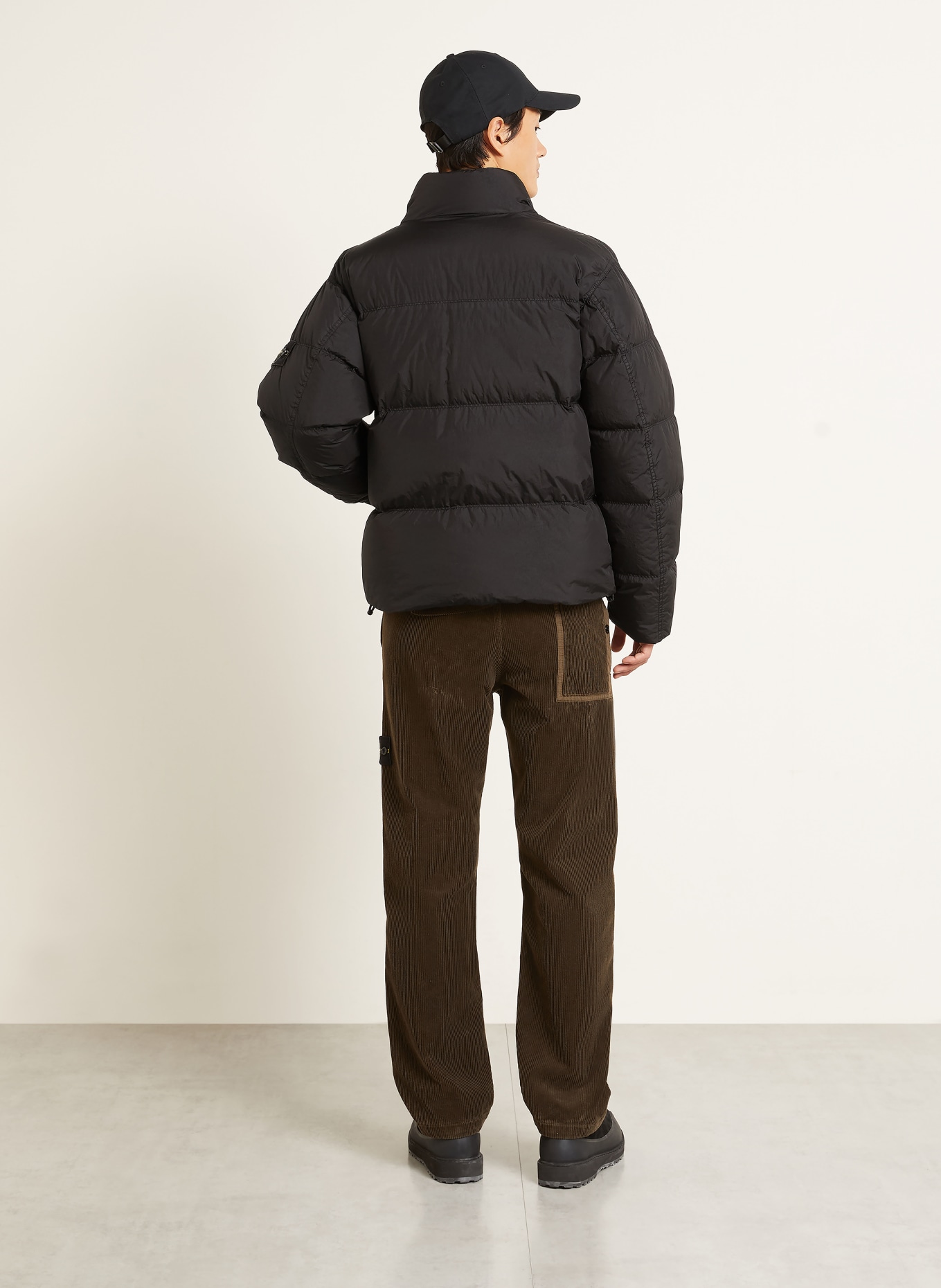 STONE ISLAND Jachetă din puf: NEGRU