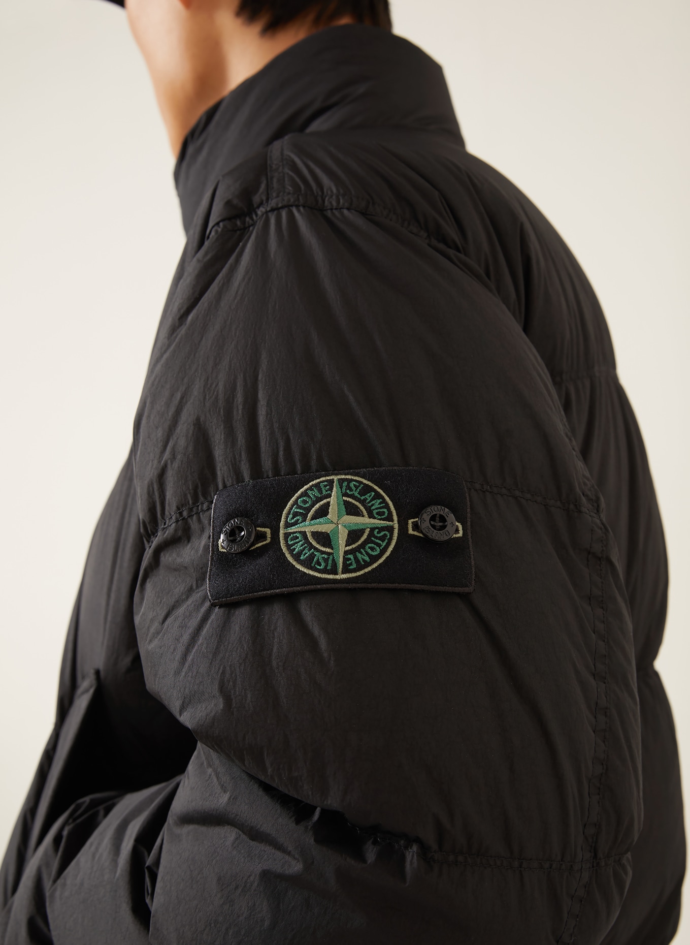 STONE ISLAND Jachetă din puf: NEGRU