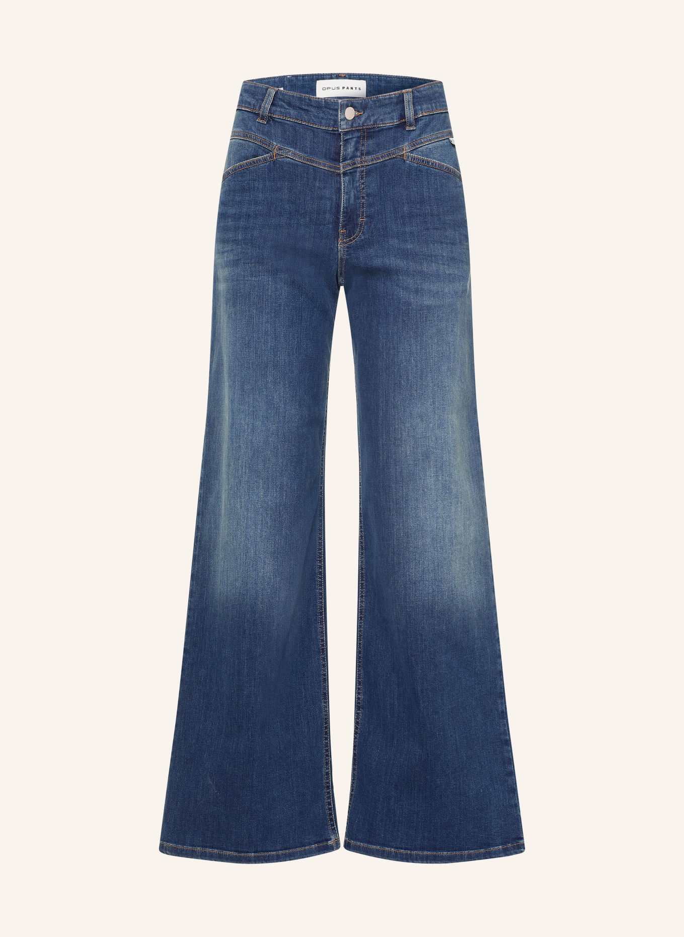 OPUS PANTS Wide Leg Jeans MENI TOILE: 70216 dark blue