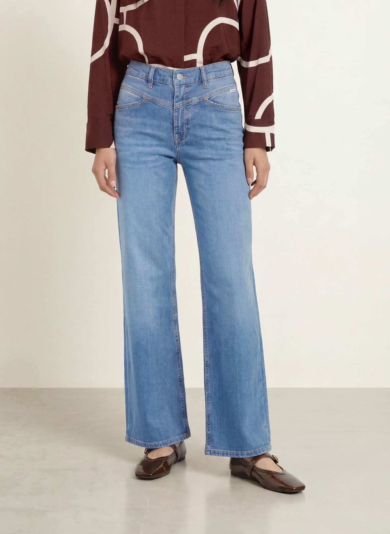 OPUS PANTS Wide-Leg jeans MENI TOILE: 70365 mid blue