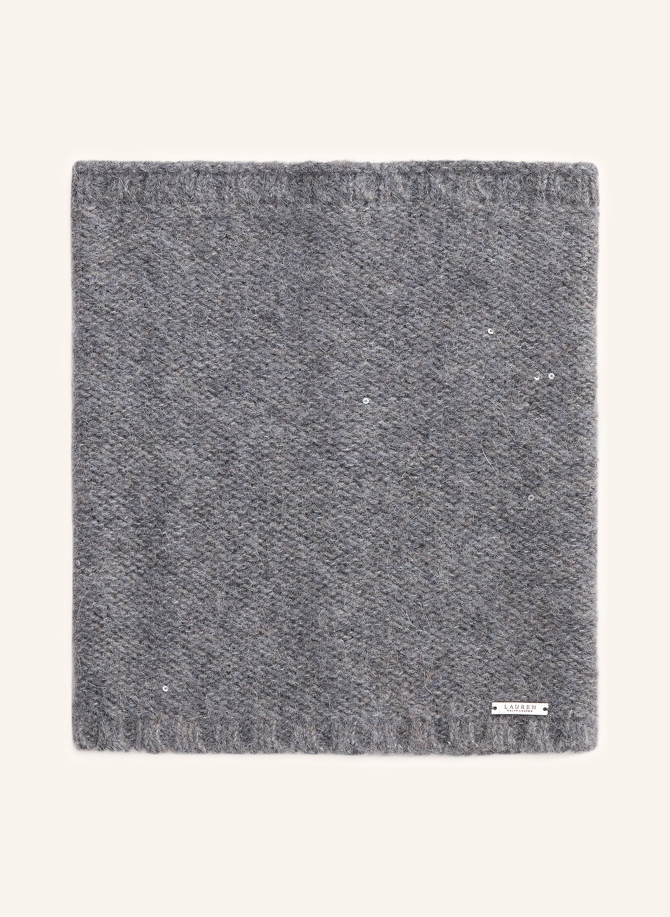 LAUREN RALPH LAUREN Infinity scarf with sequins: GRAY