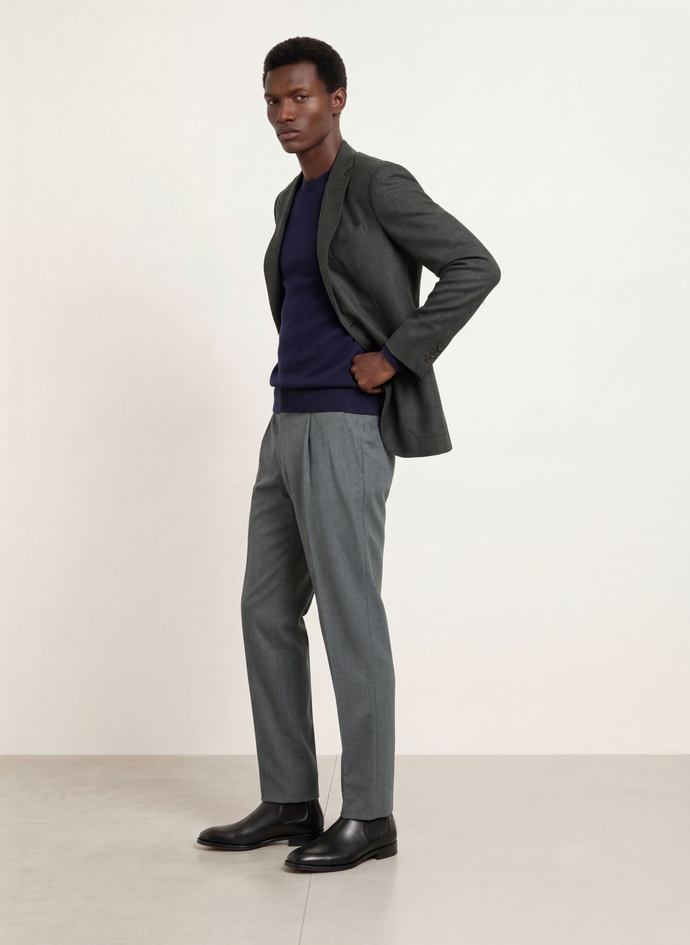 BOGLIOLI Chinosy o kroju slim fit: SZARY