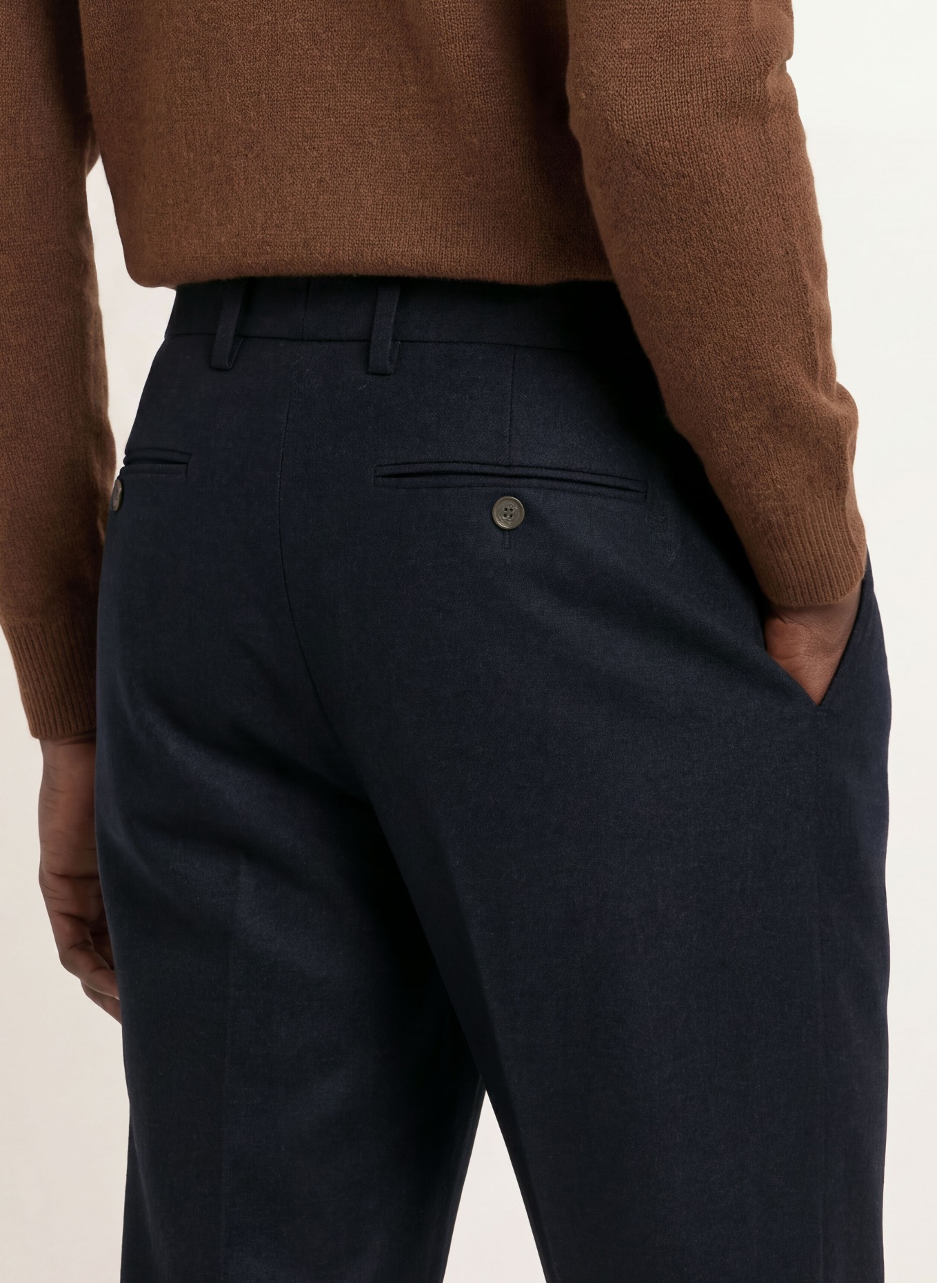 BOGLIOLI Slim-Fit Chinos: DARK BLUE