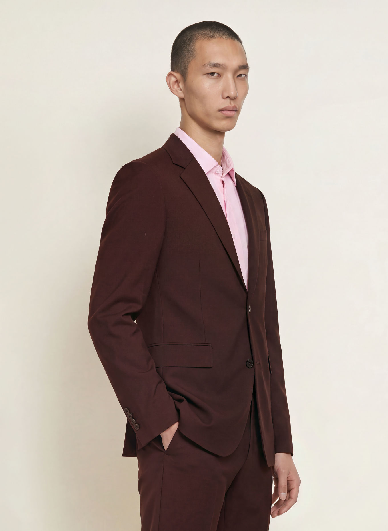 TIGER OF SWEDEN Veston de costume JUSTIN, coupe extra slim: 1Y9 Desert Plum
