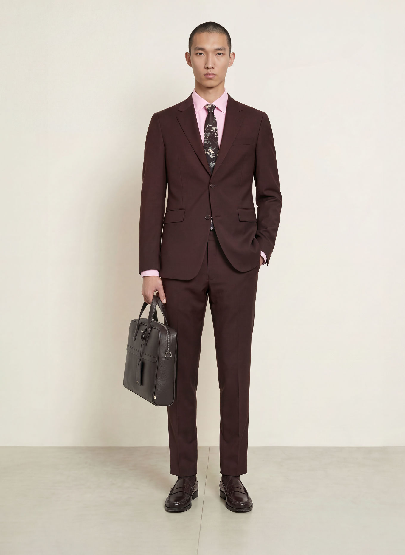 TIGER OF SWEDEN Pantalon de costume TENUTA Extra Slim Fit: 1Y9 Desert Plum