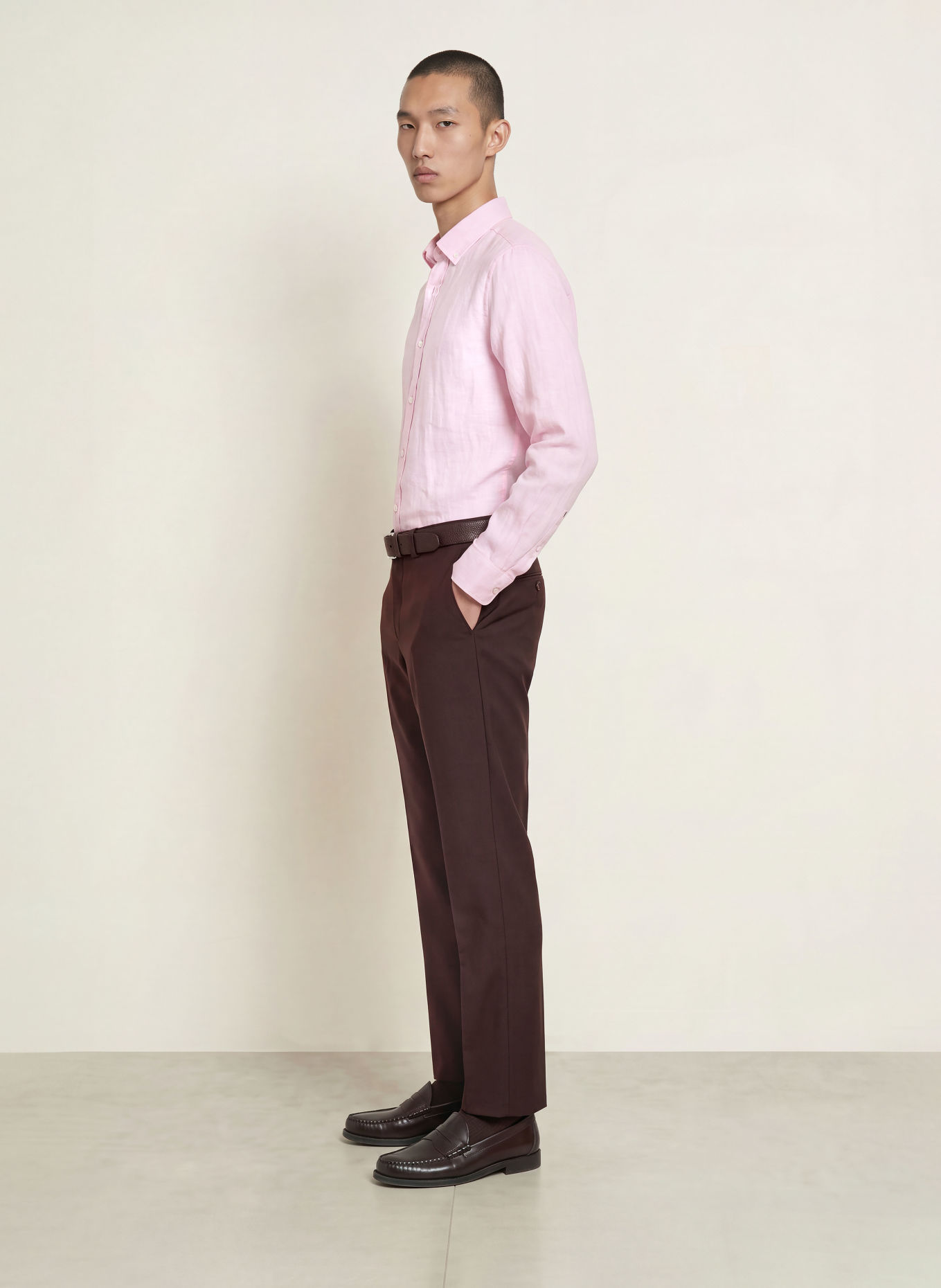 TIGER OF SWEDEN Pantalon de costume TENUTA Extra Slim Fit: 1Y9 Desert Plum