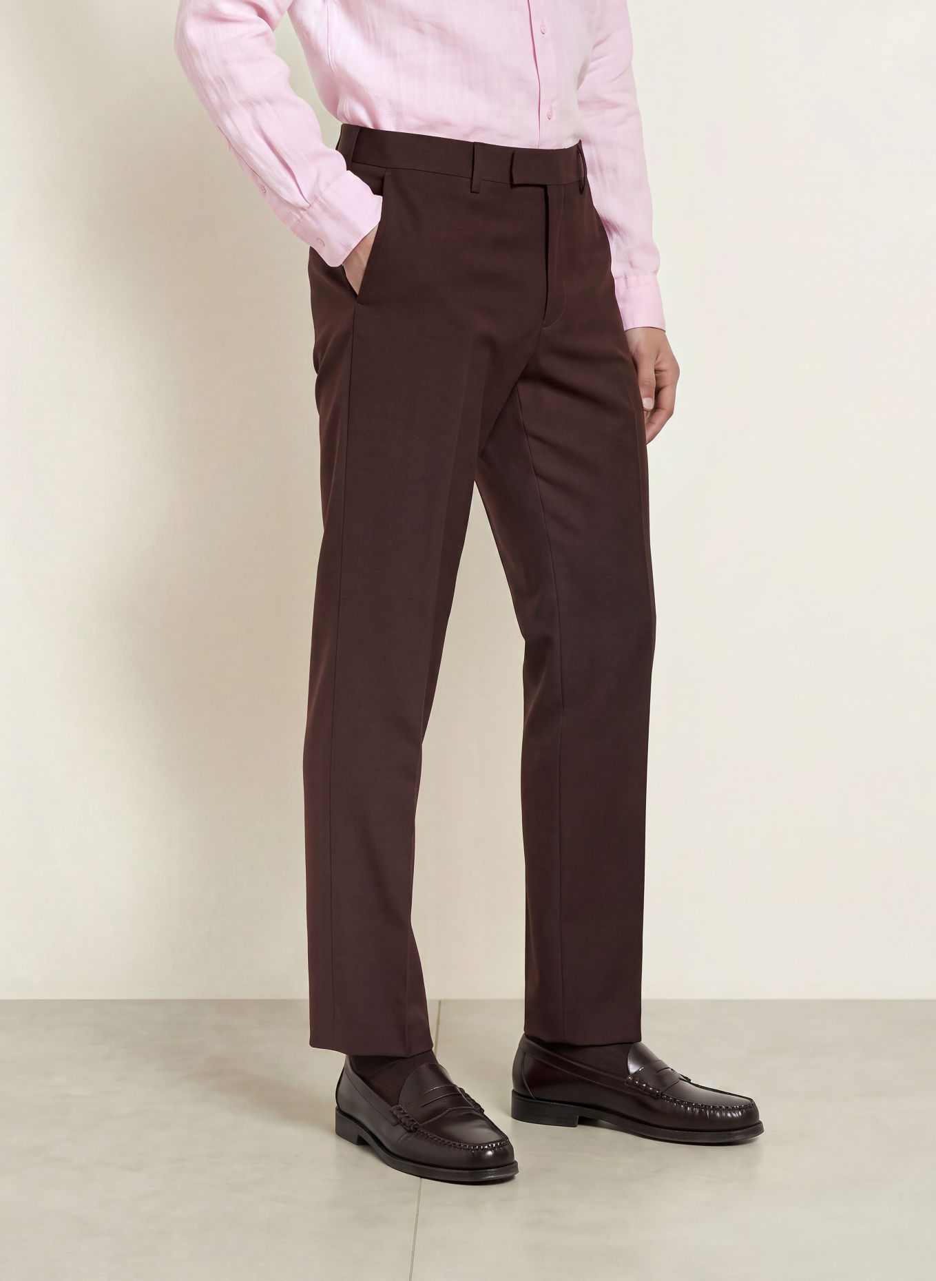 TIGER OF SWEDEN Pantalon de costume TENUTA Extra Slim Fit: 1Y9 Desert Plum