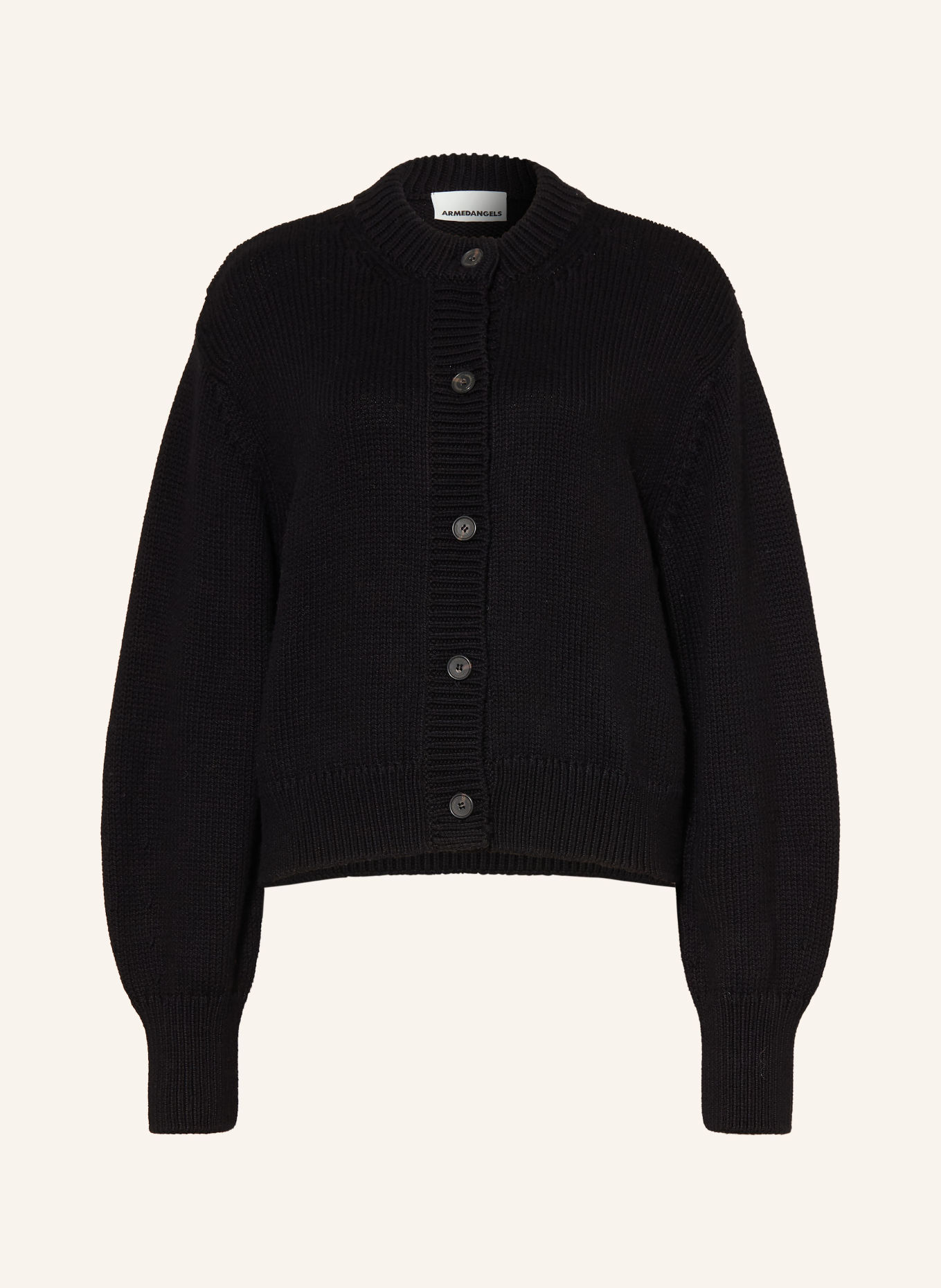 ARMEDANGELS Strickjacke: SCHWARZ