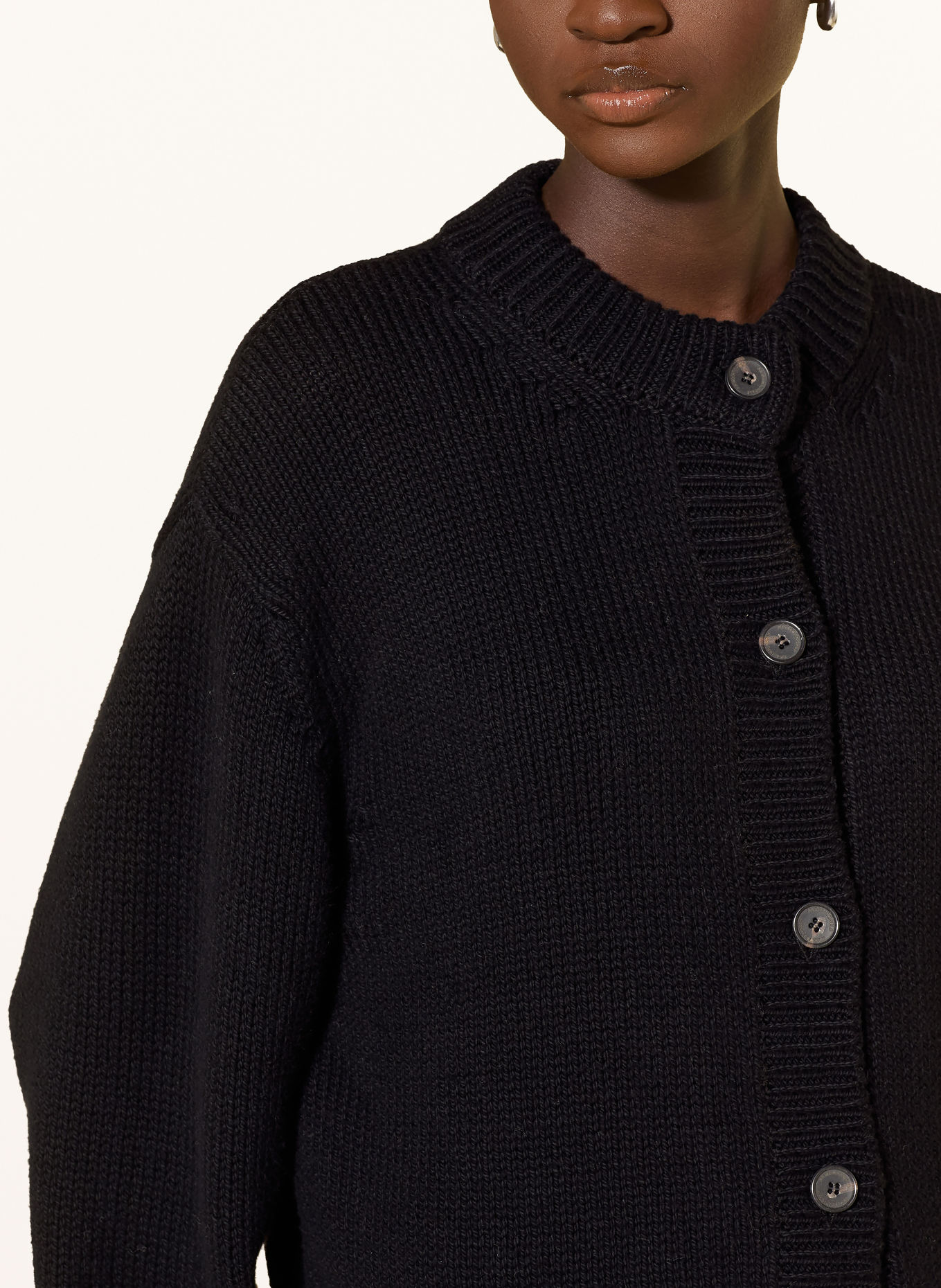 ARMEDANGELS Strickjacke: SCHWARZ