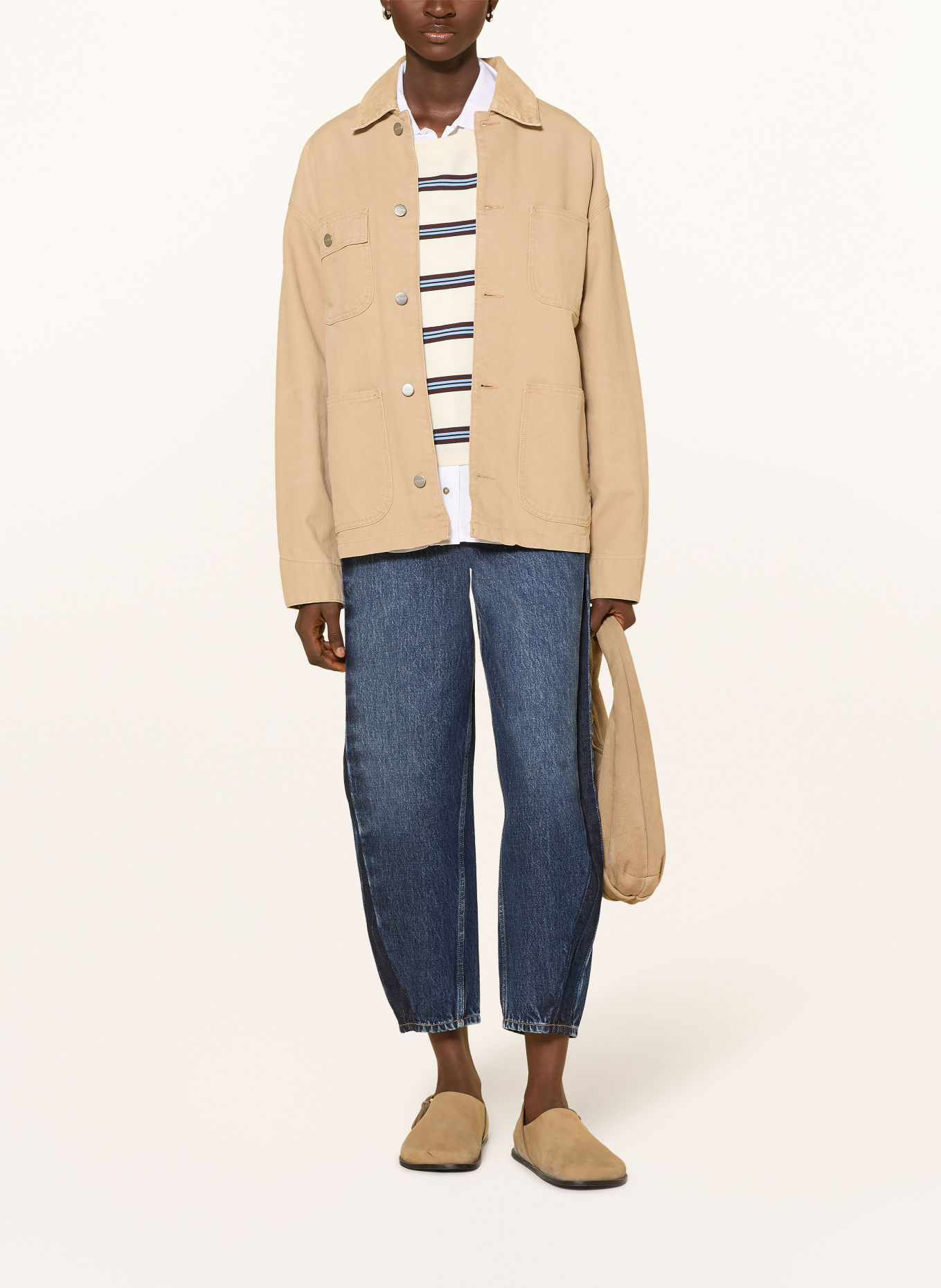 ARMEDANGELS Barrel jeans BAARLY met galonstrepen: 3830 verge