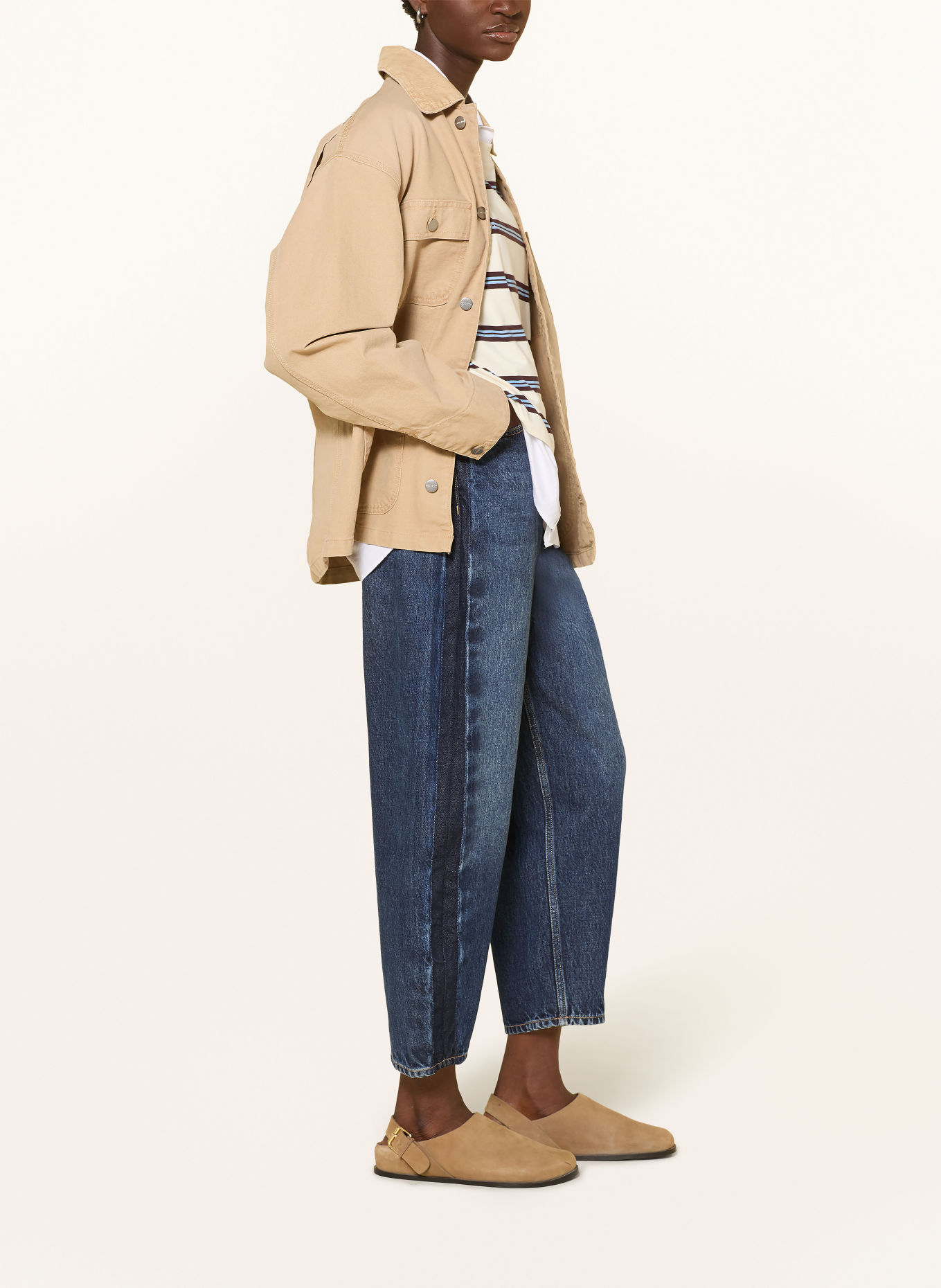 ARMEDANGELS Barrel jeans BAARLY met galonstrepen: 3830 verge