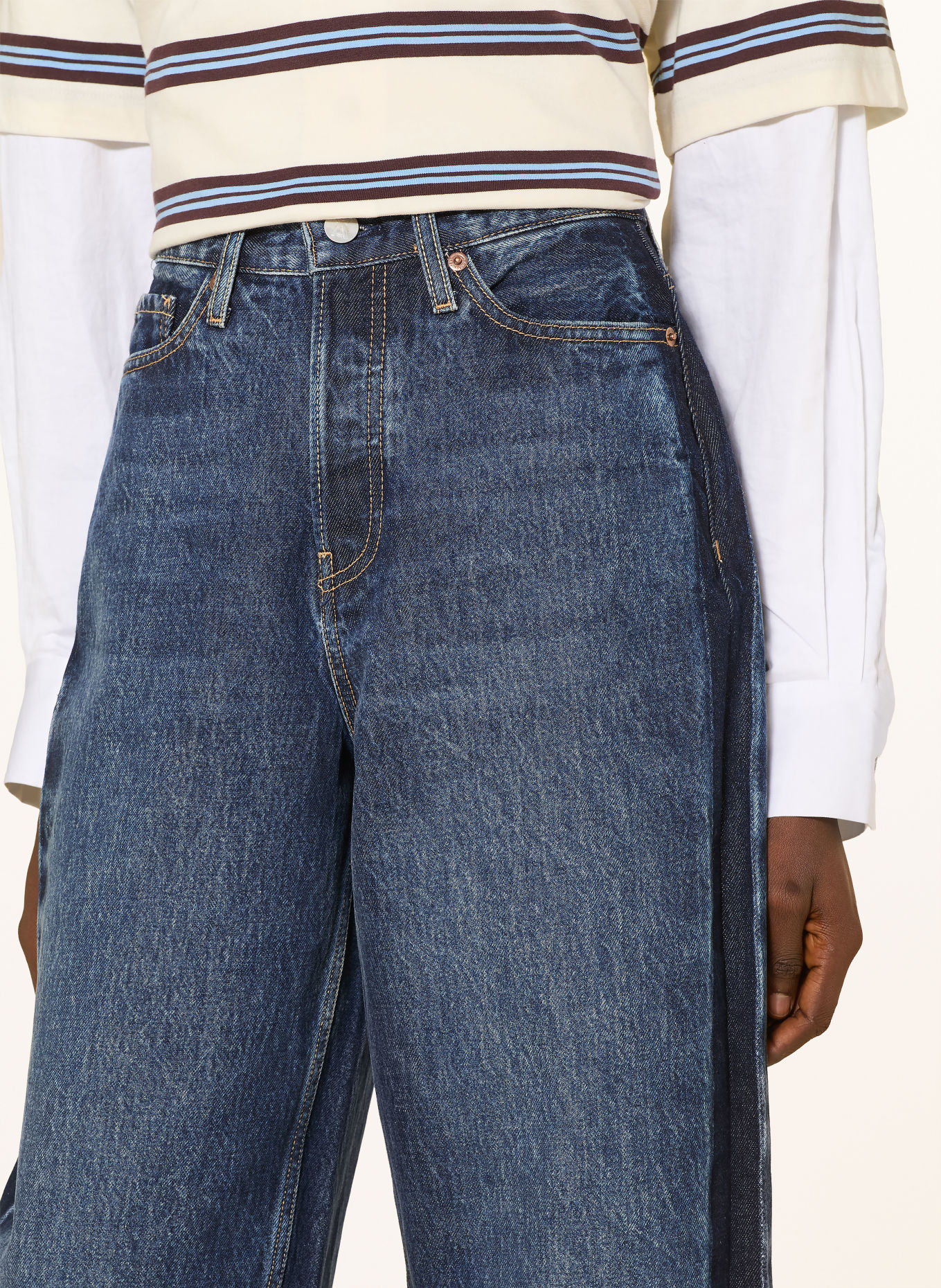 ARMEDANGELS Barrel jeans BAARLY met galonstrepen: 3830 verge
