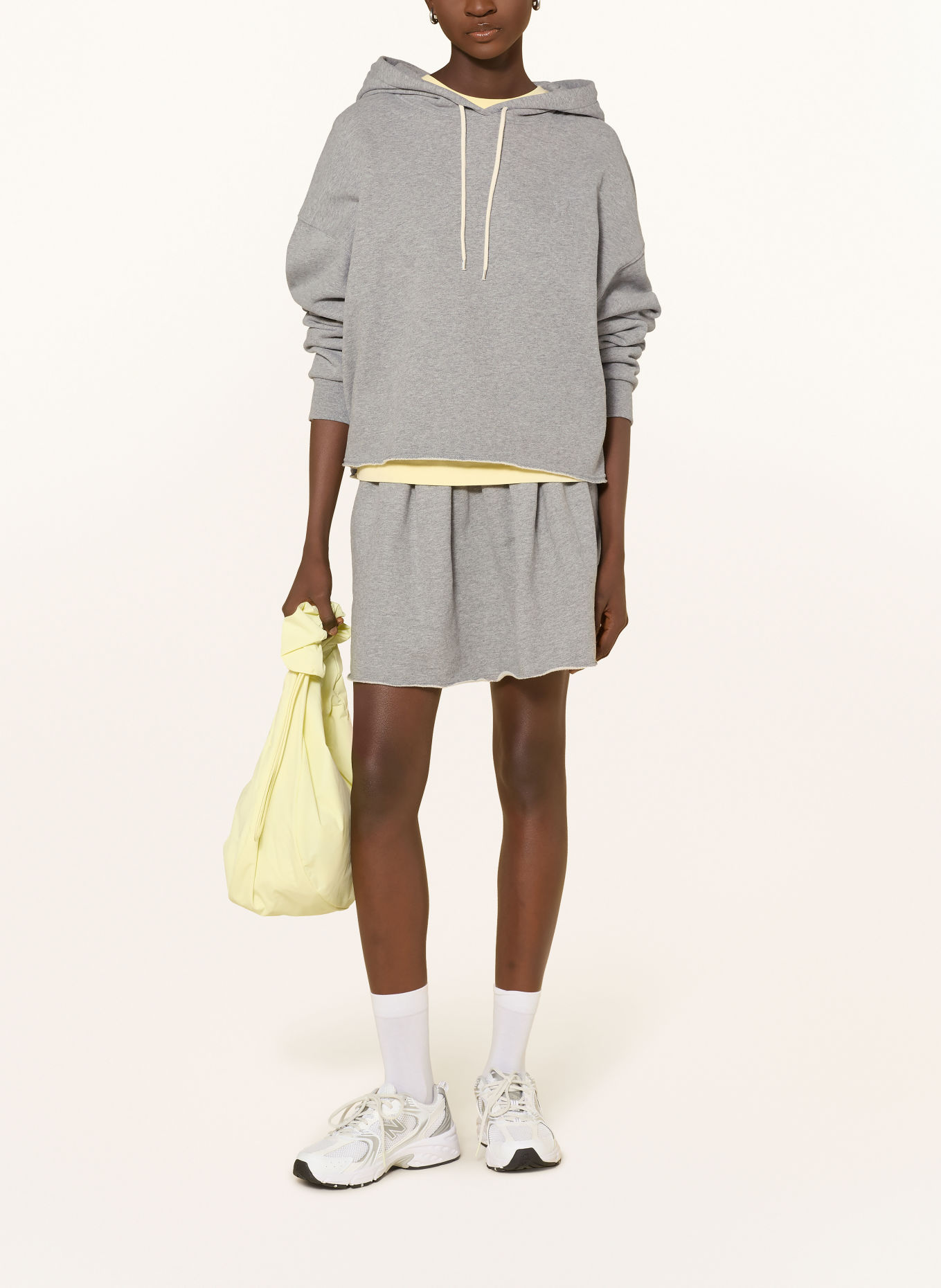 ARMEDANGELS Jupe en molleton ICONIC: GRIS
