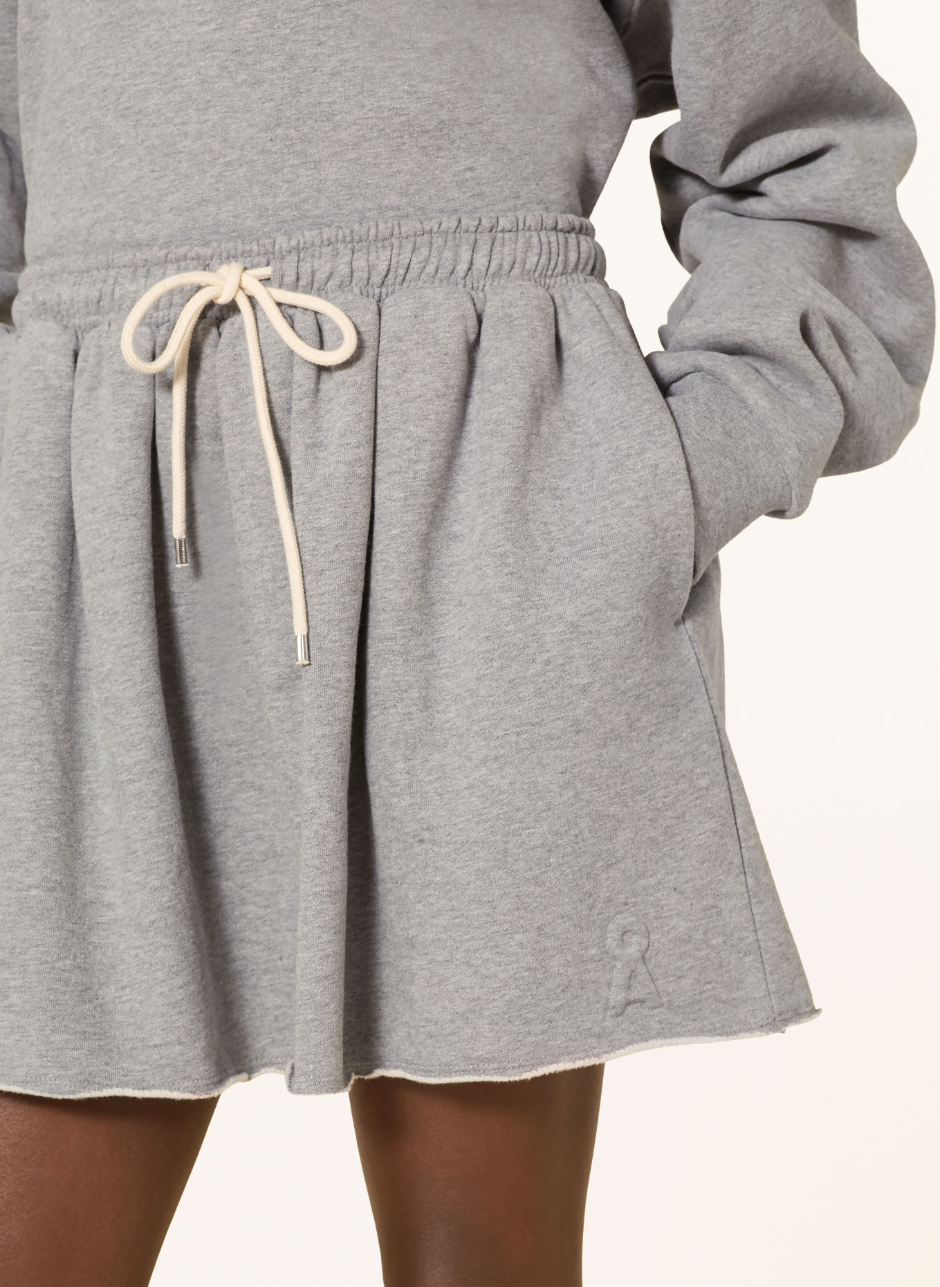 ARMEDANGELS Jupe en molleton ICONIC: GRIS
