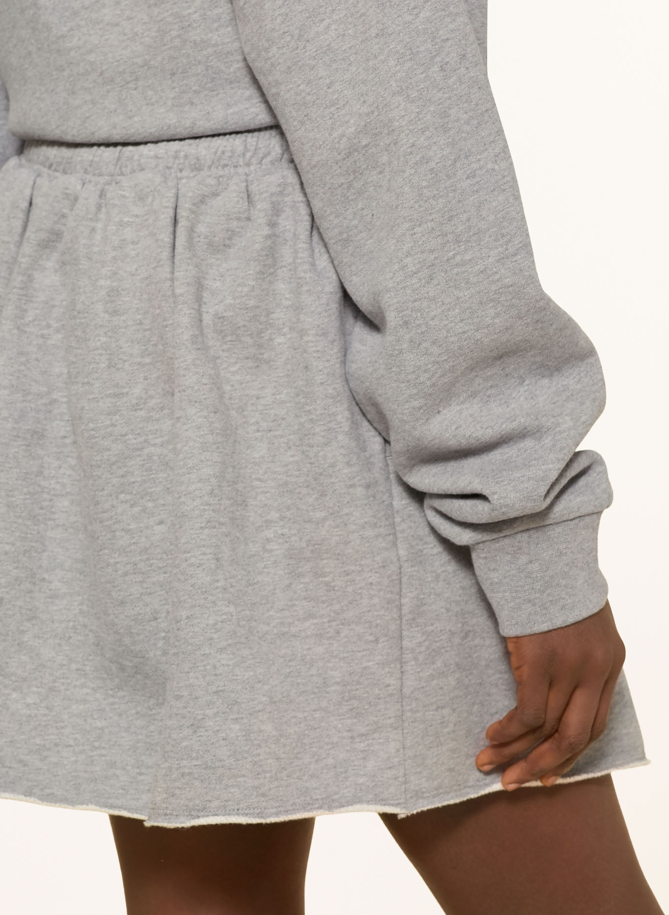 ARMEDANGELS Jupe en molleton ICONIC: GRIS