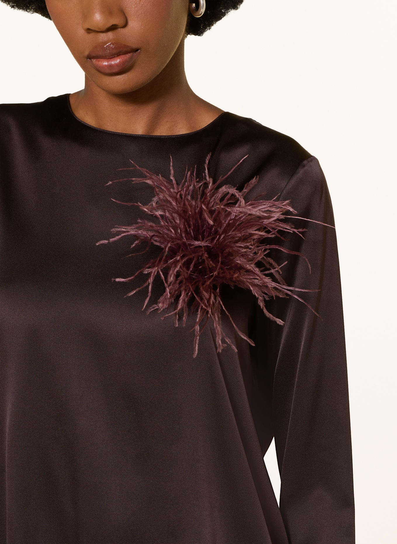 (THE MERCER) N.Y. Brooch: DARK BROWN