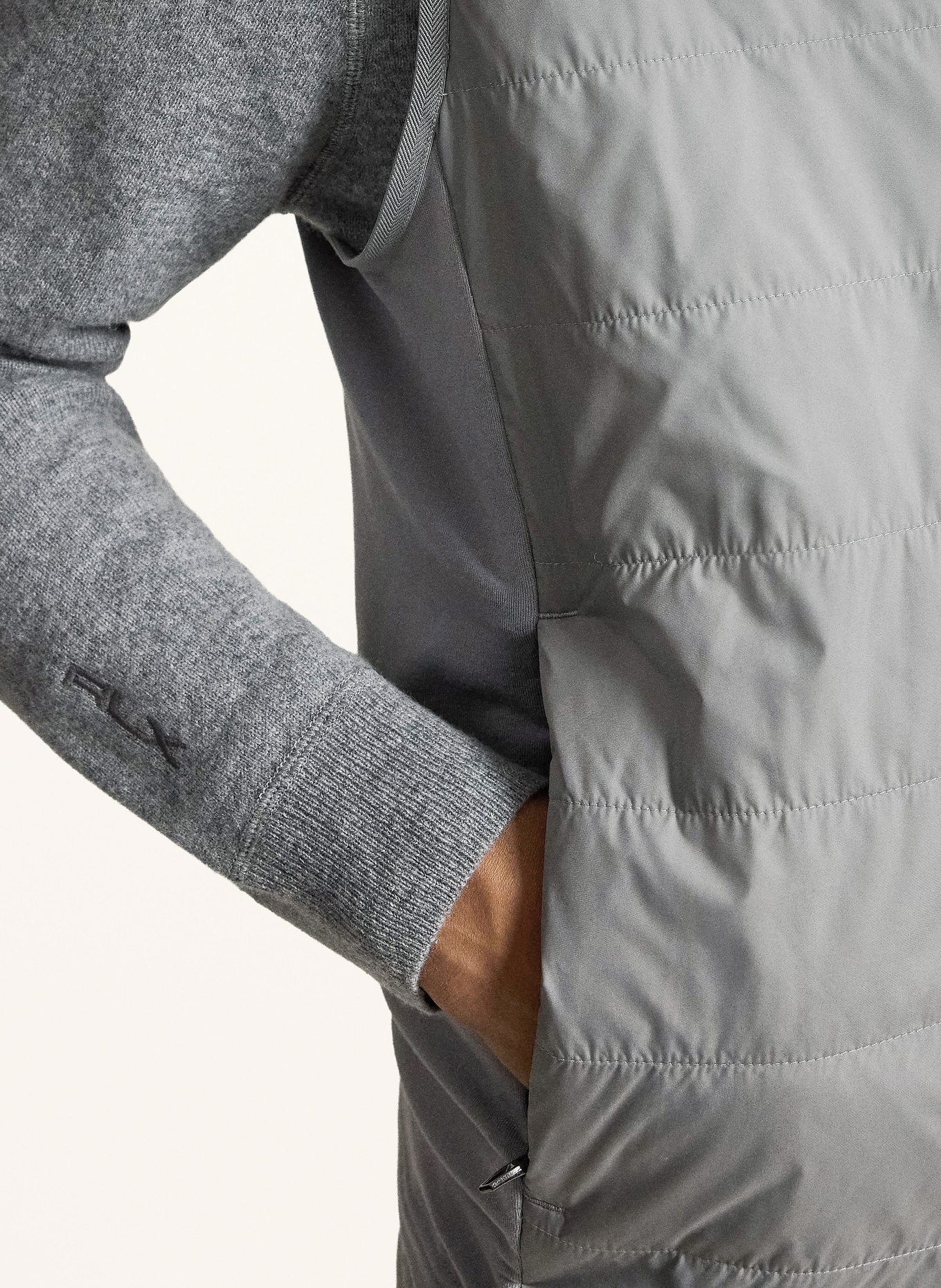 RLX RALPH LAUREN Hybride bodywarmer: GRIJS