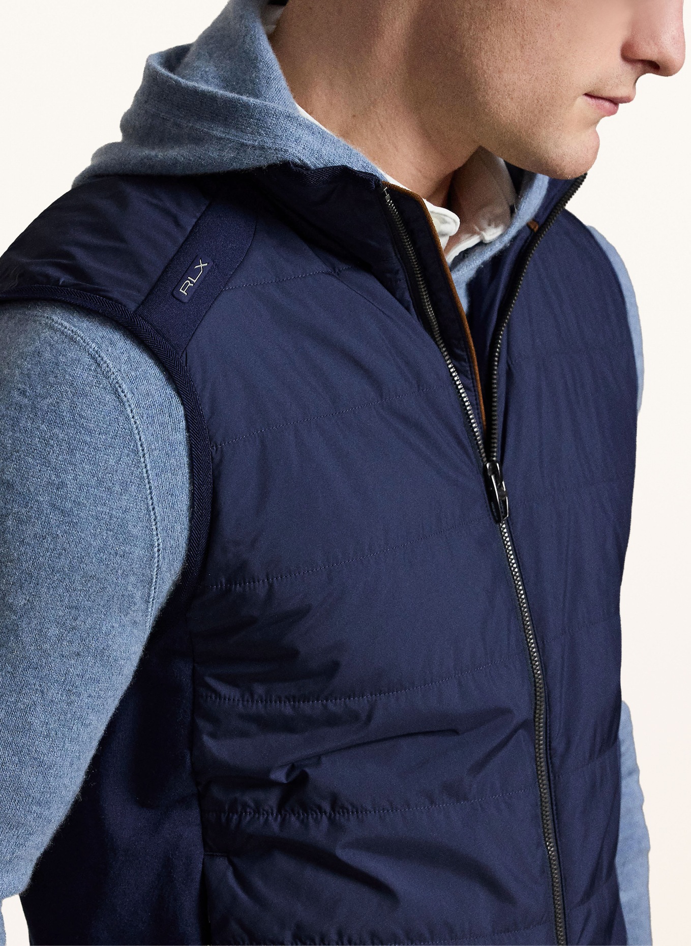 RLX RALPH LAUREN Hybride bodywarmer: DONKERBLAUW