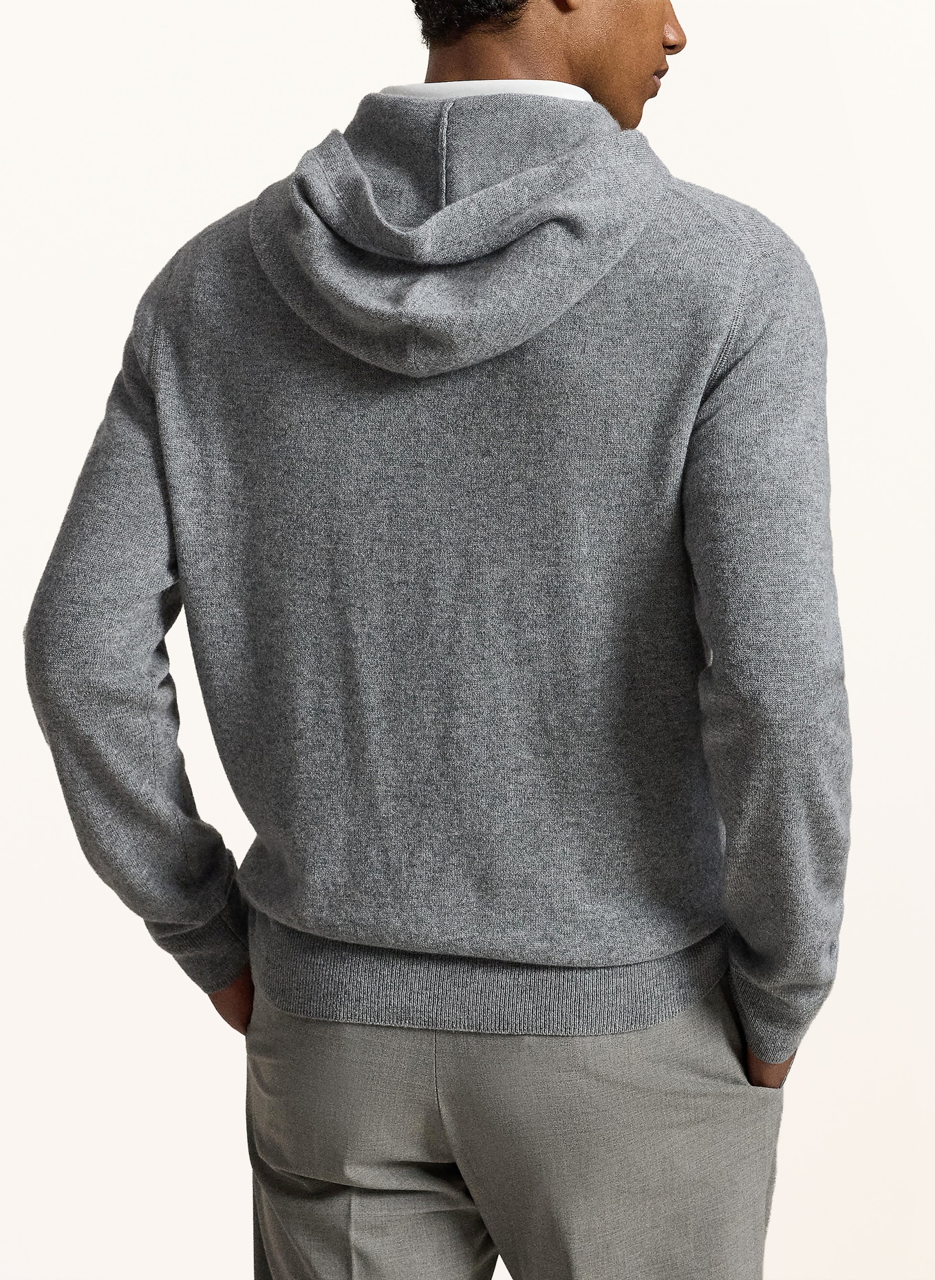RLX RALPH LAUREN Strick-Hoodie aus Cashmere: GRAU