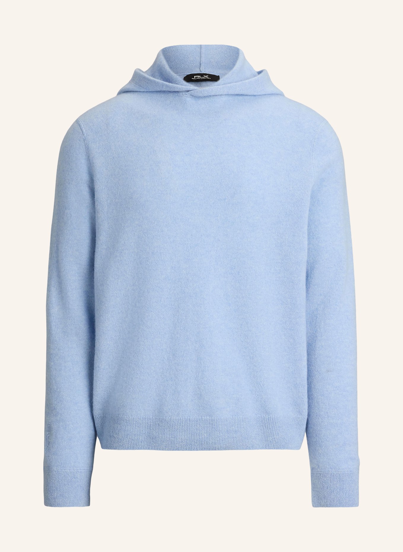RLX RALPH LAUREN Strick-Hoodie aus Cashmere: HELLBLAU