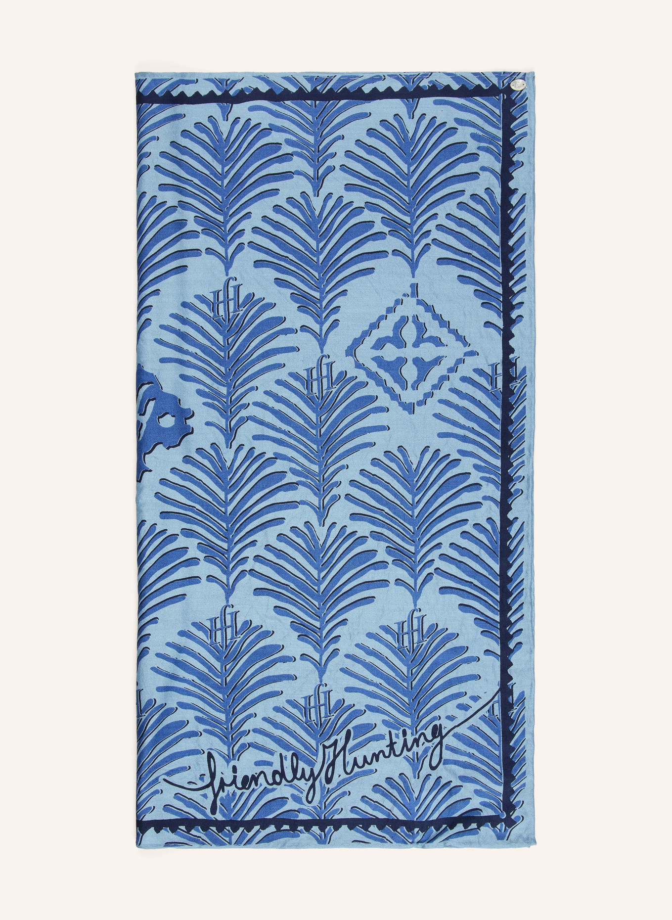 friendly hunting Zijden sjaal: LICHTBLAUW / DONKERBLAUW / BLAUW