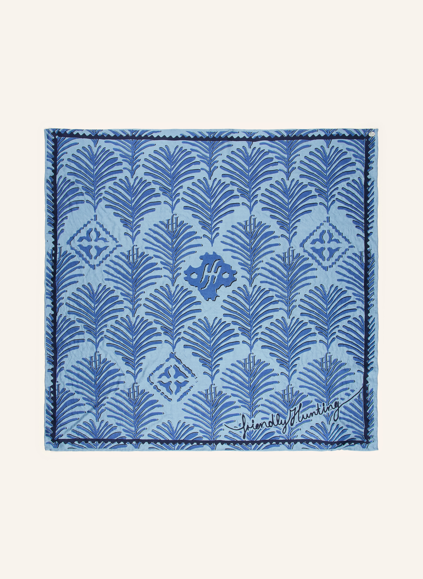 friendly hunting Zijden sjaal: LICHTBLAUW / DONKERBLAUW / BLAUW