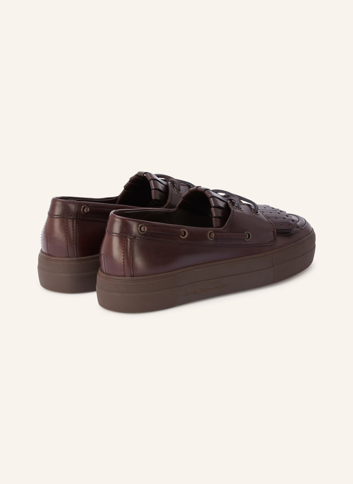 KENNEL & SCHMENGER ALEC Boat Shoes: DARK BROWN