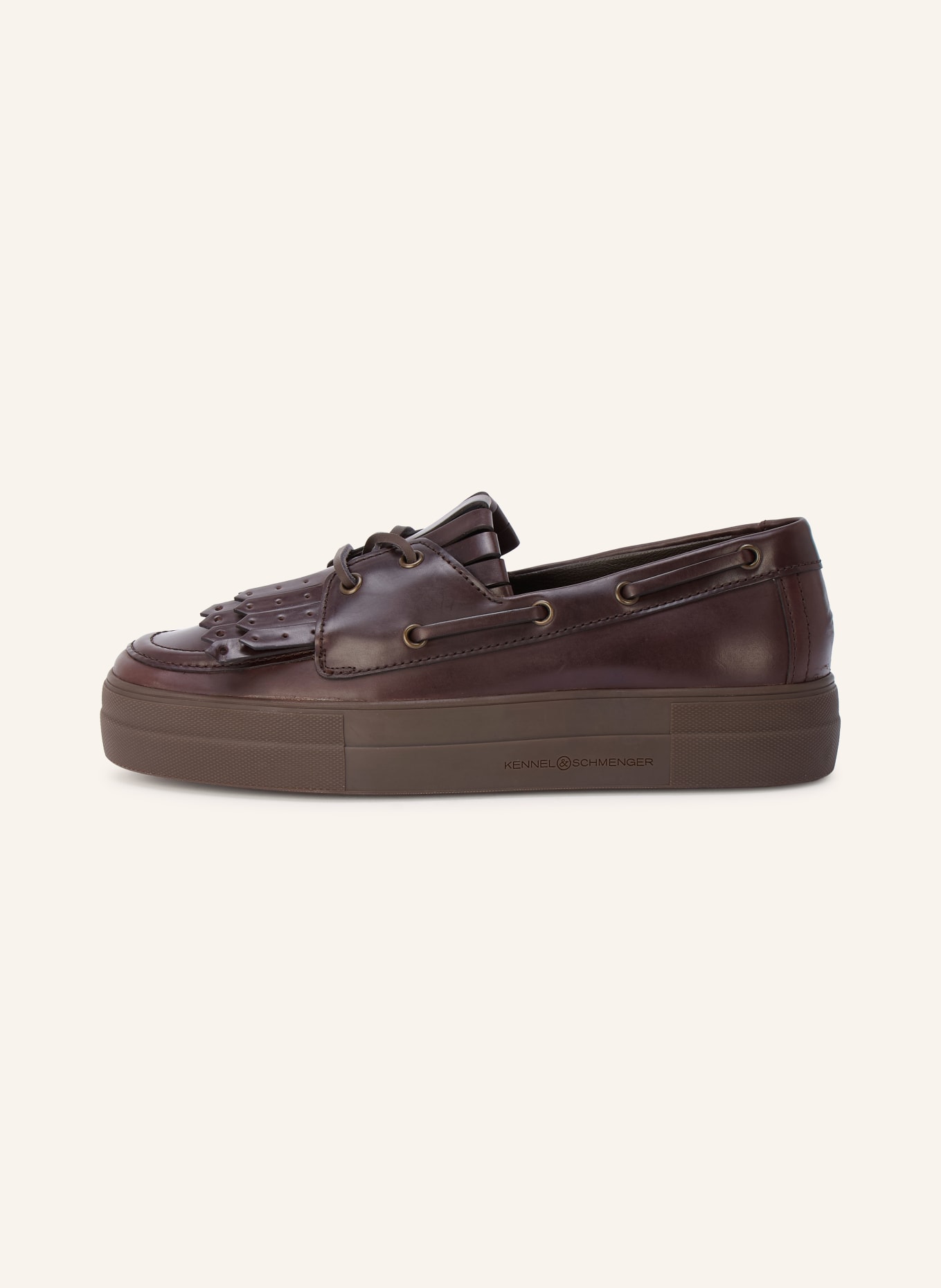 KENNEL & SCHMENGER ALEC Boat Shoes: DARK BROWN