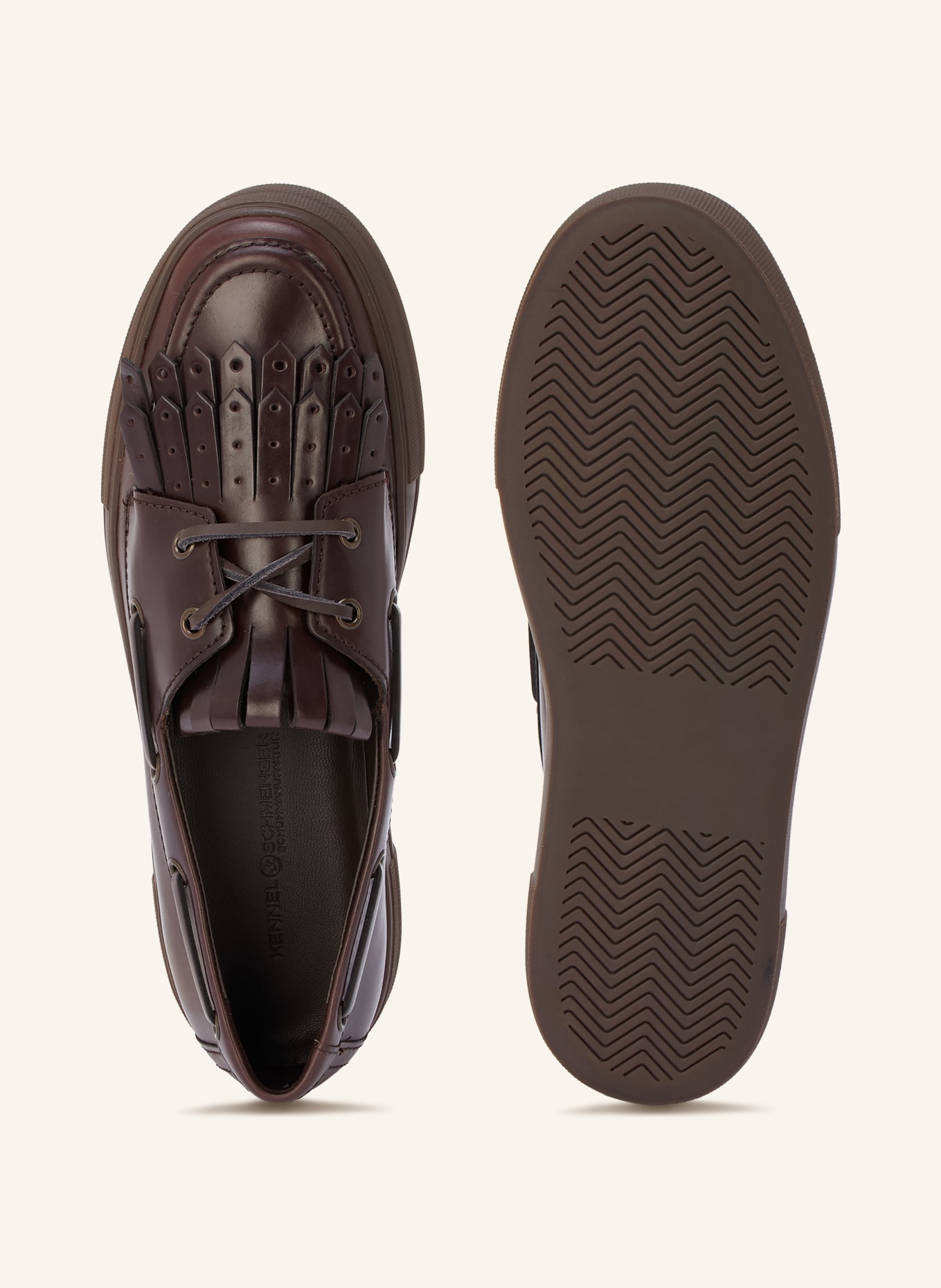 KENNEL & SCHMENGER ALEC Boat Shoes: DARK BROWN
